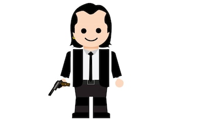 Wall-Art Wandtattoo »Pulp Fiction Vincent Vega«, (1 St.) auf Rechnung  kaufen