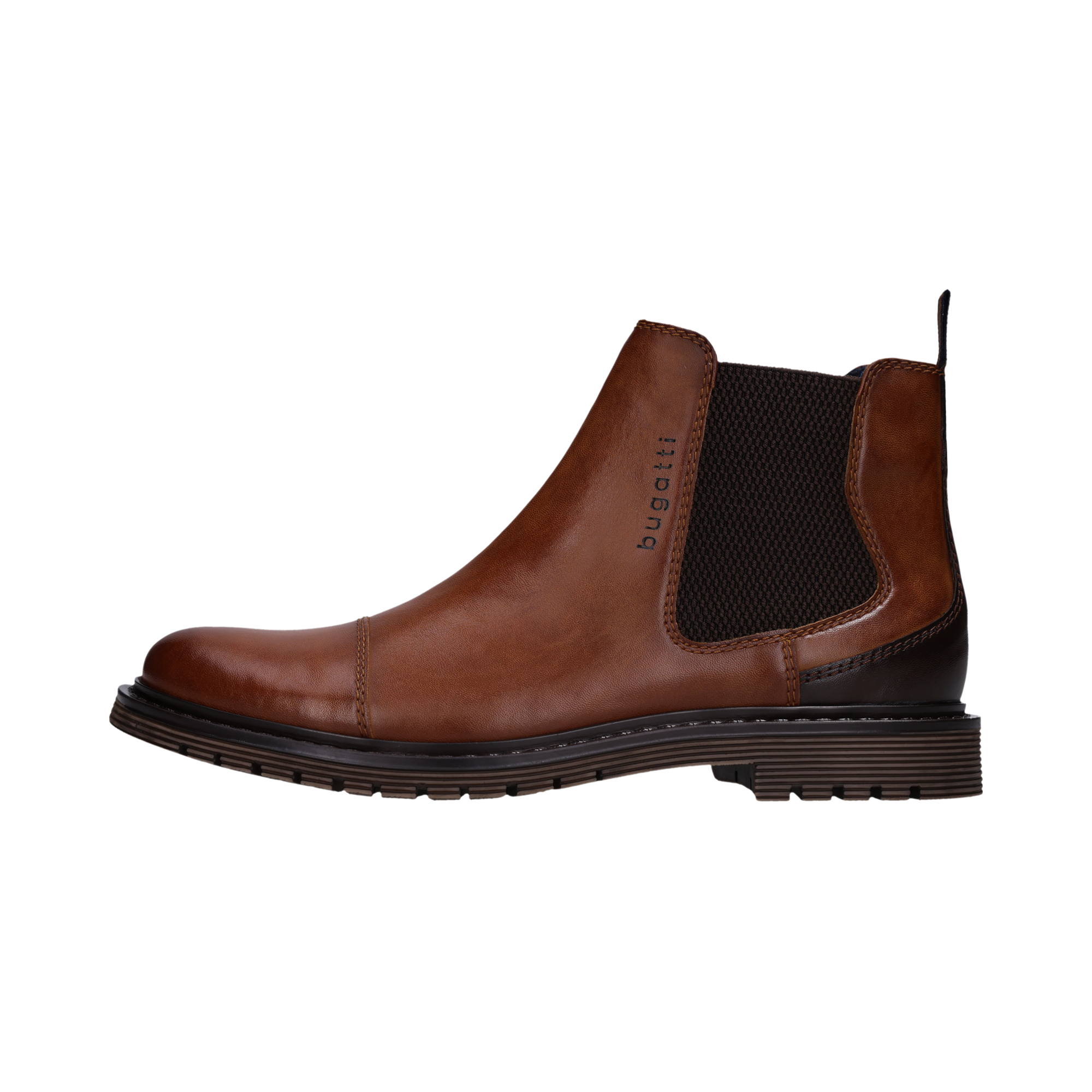 bugatti Chelseaboots  Stiefelette mit Stretcheinsatz und Anziehlasche - schmale Form