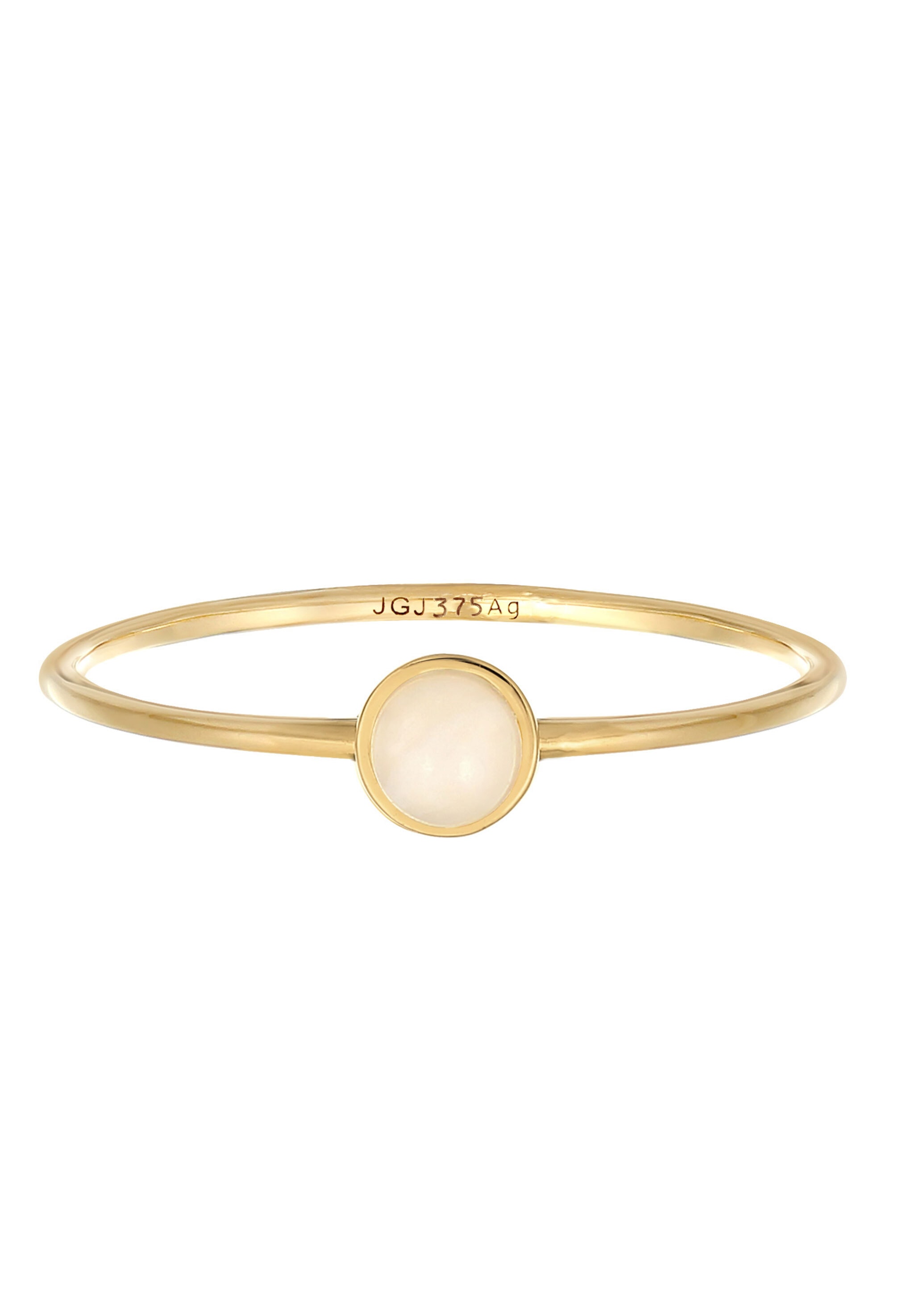 Elli Premium Fingerring »Solitär Rosa Quarz Edelstein 375 Gelbgold«
