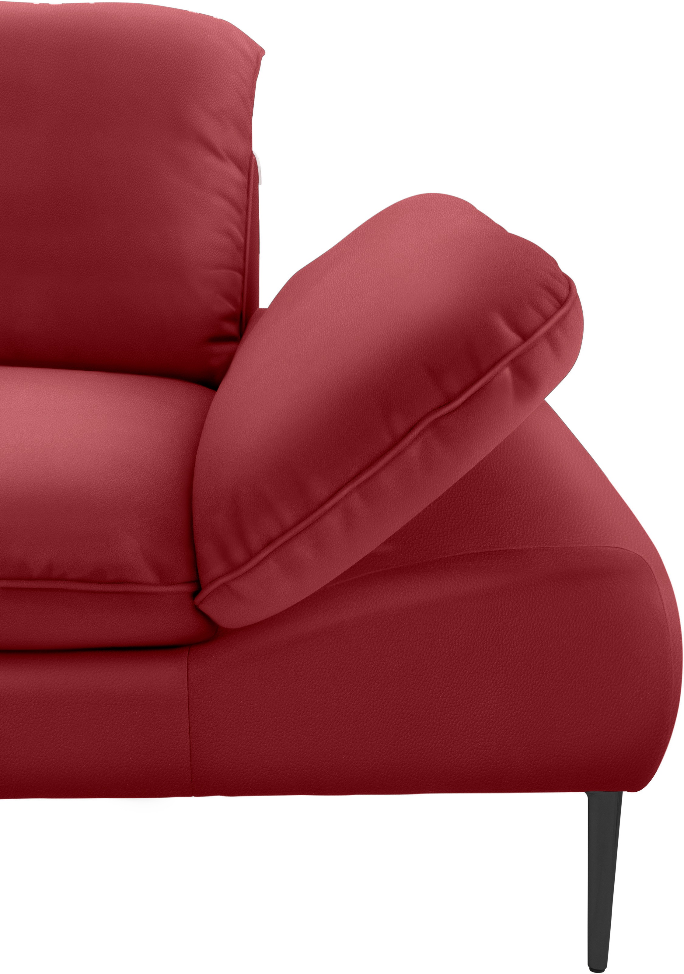 W.SCHILLIG Ecksofa »enjoy&MORE, Designsofa, elegant und bequem, L-Form«, Sitztiefenverstellung, Füße schwarz pulverbeschichtet, Breite 310 cm