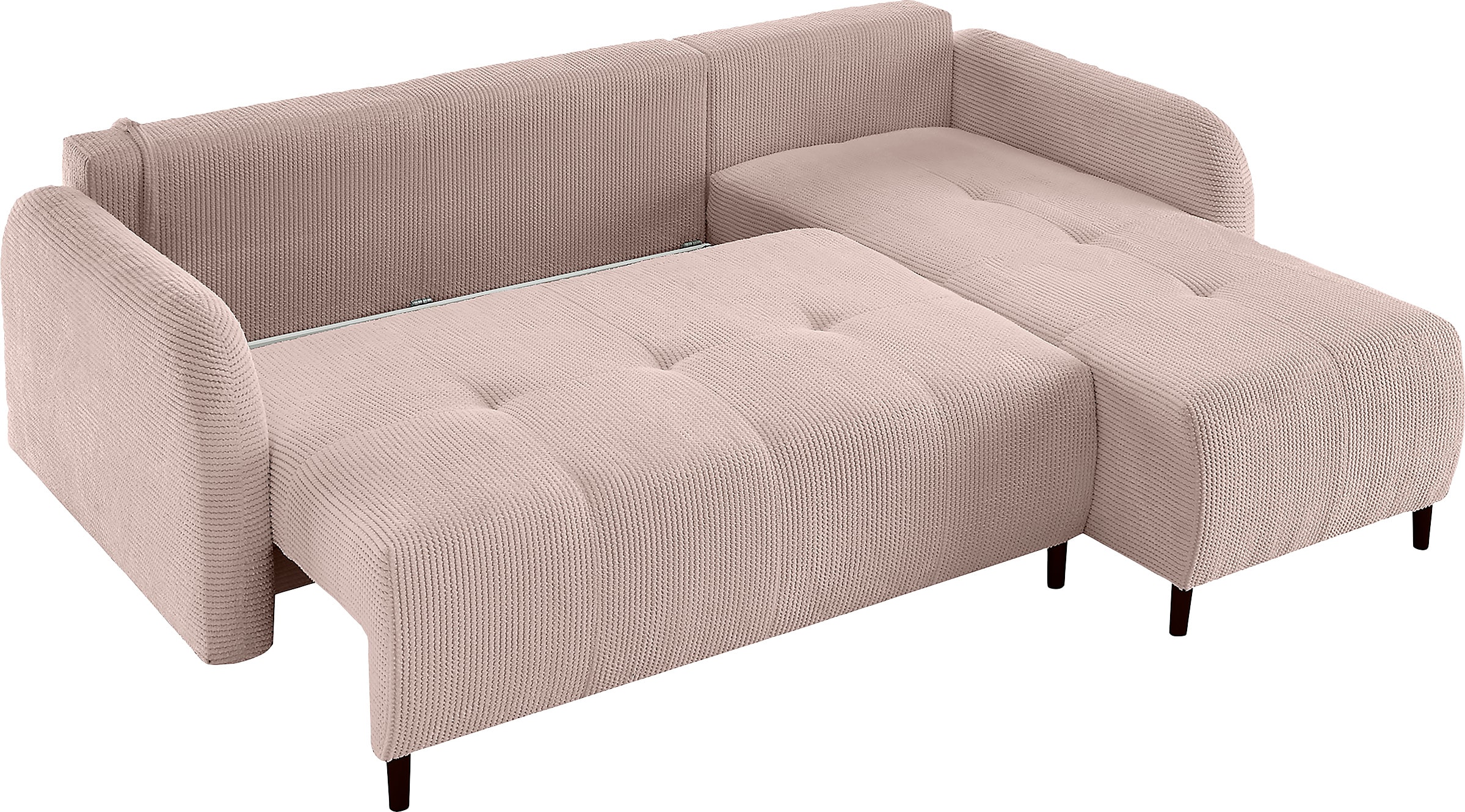Leonique Ecksofa »BLAISE«, mit Bett-Funktion (Liegefläche 140/200 cm), Zier- und Rückenkissen