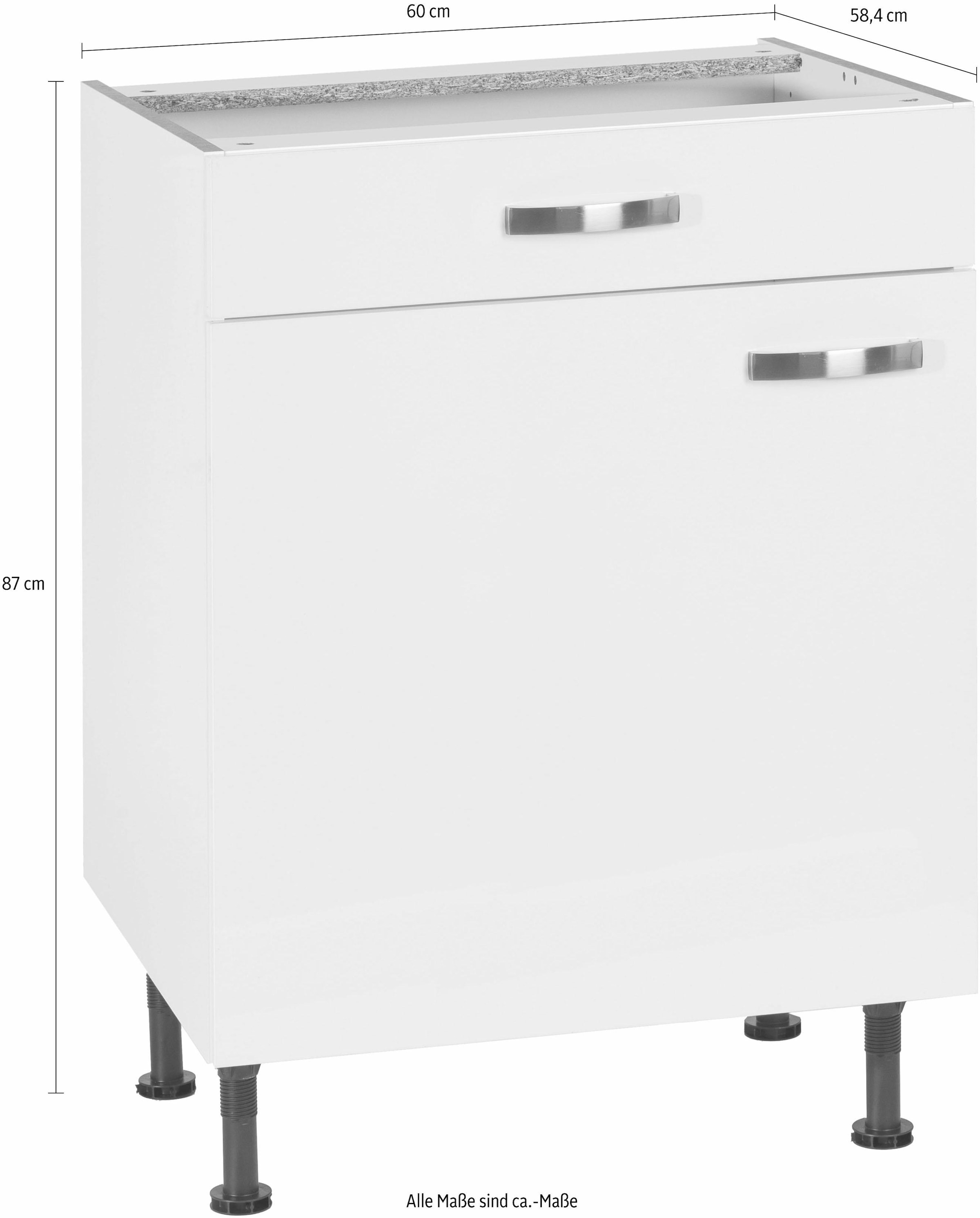 KOCHSTATION Unterschrank »KS-Cara«, Breite 60 cm, mit Vollauszug und Soft-Close-Funktion