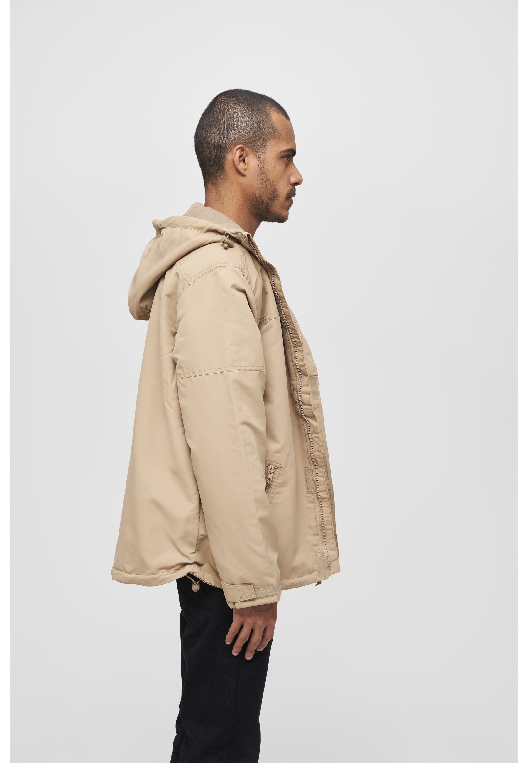 Brandit Allwetterjacke »Brandit Herren Windbreaker Frontzip« 1 Stk. tlg. mit Kapuze