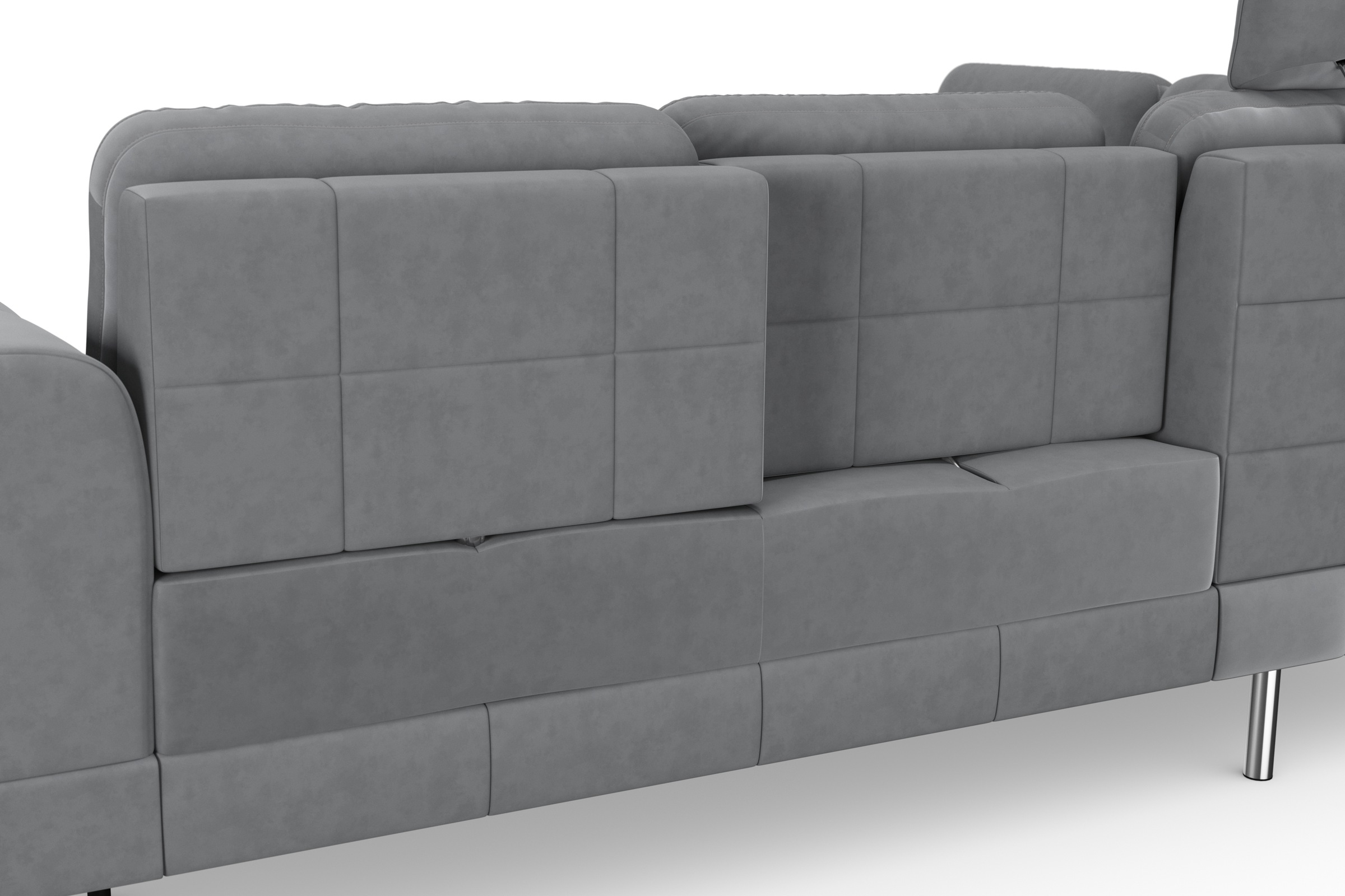 sit&more Ecksofa »Bendigo L-Form«, inklusive Sitztiefenverstellung, Bodenfreiheit 15 cm, in 2 Fußfarben
