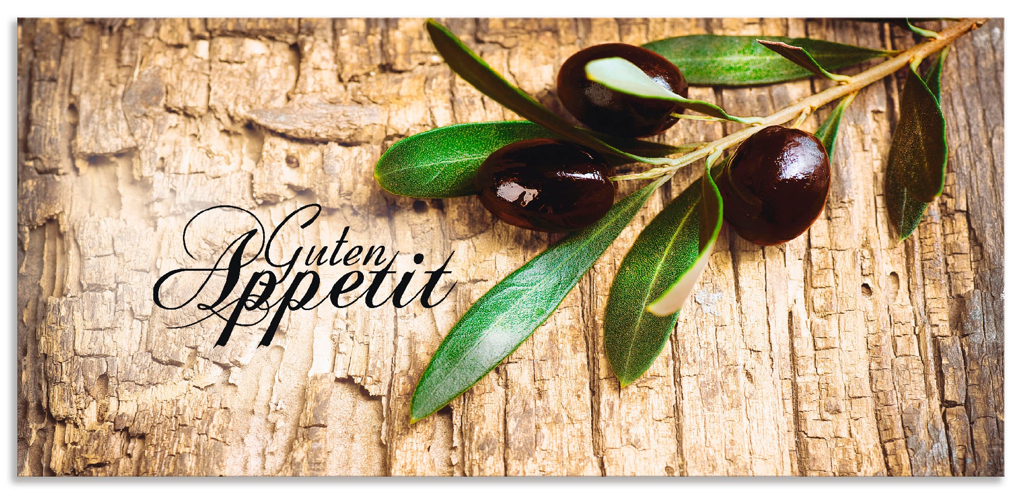 Artland Küchenrückwand "Oliven Guten Appetit", (1 tlg.), Alu Spritzschutz m günstig online kaufen