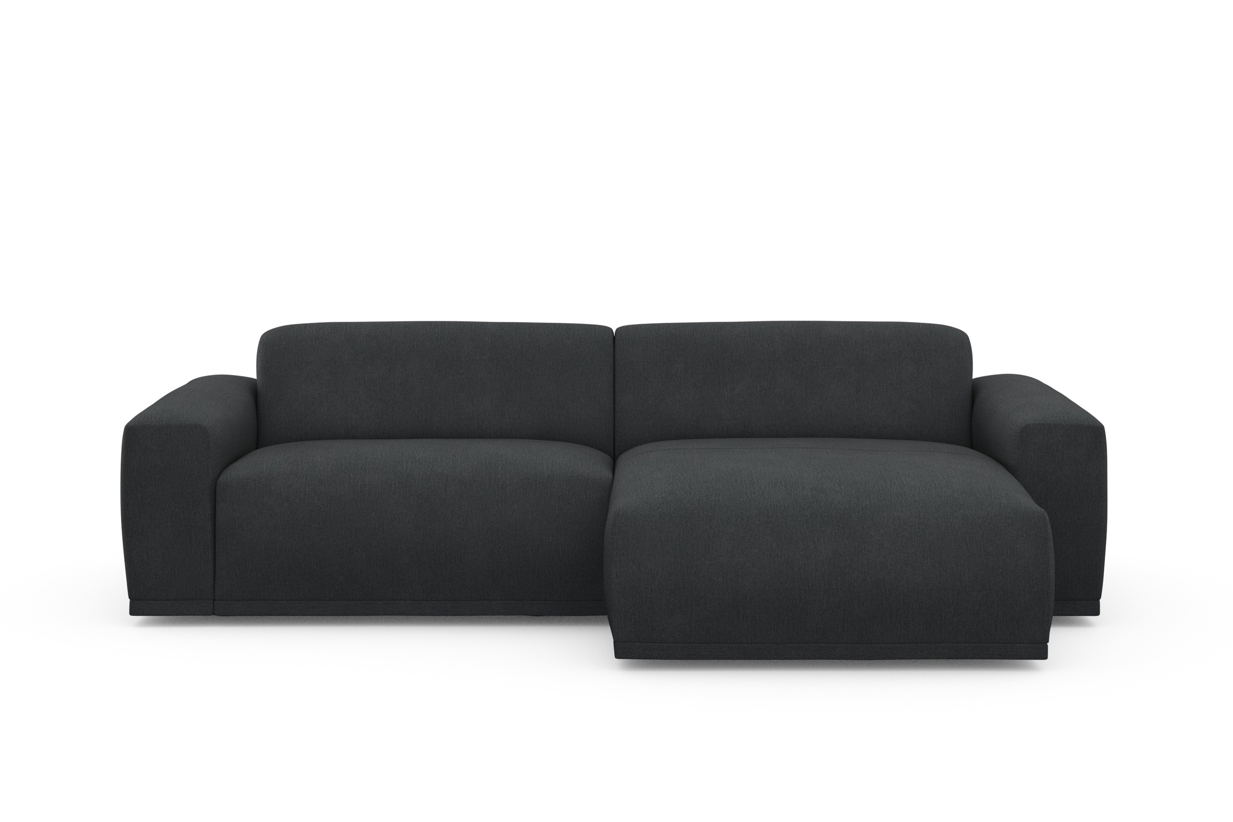 TRENDMANUFAKTUR Ecksofa »Braga, mit hochwertigem Kaltschaum, L-Form, in Cord erhältlich«, (2 St.), modernes Sofa, Couch mit hohem Sitzkomfort, 255/72/160 cm (B/H/T)