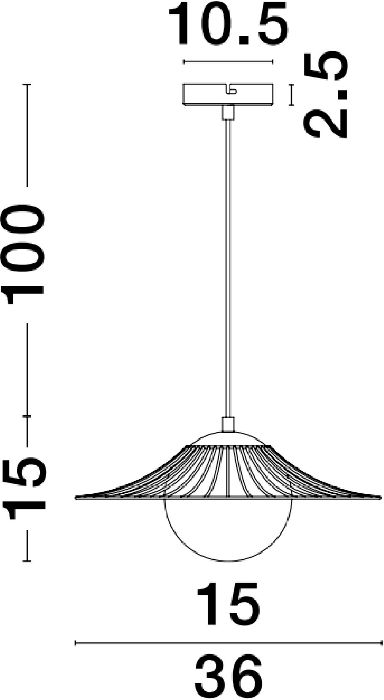 Nova Luce Hängeleuchten »FLY« E27 1 Stk. Ohne Beleuchtung