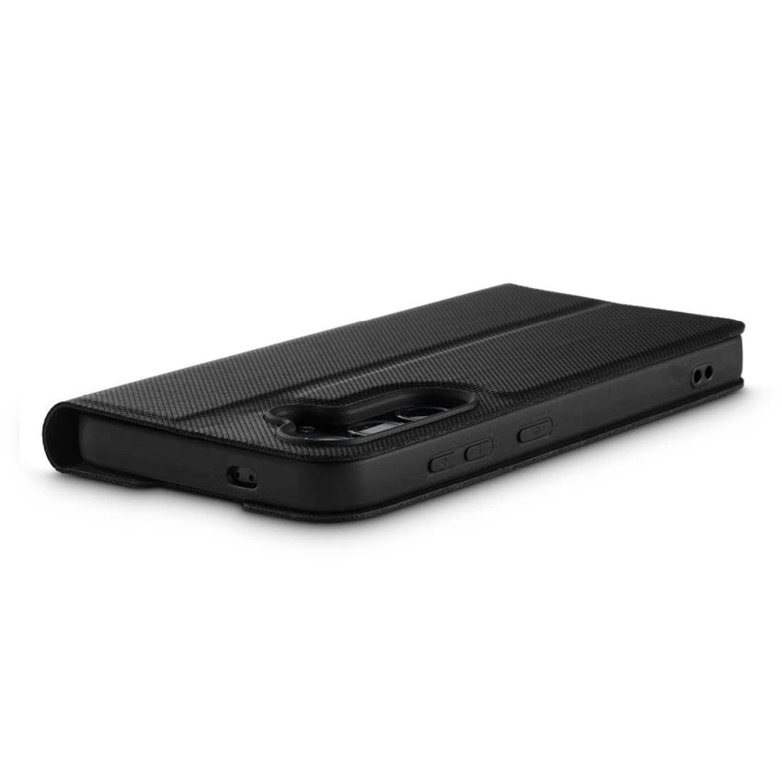 4. Bild von Hama Smartphone-Hülle »Handytasche Handyhülle für Samsung Galaxy S24, Schwarz«, Samsung Galaxy S24, Anti-Rutsch-Oberfläche, Keine Fingerabdrücke, Standfunktion