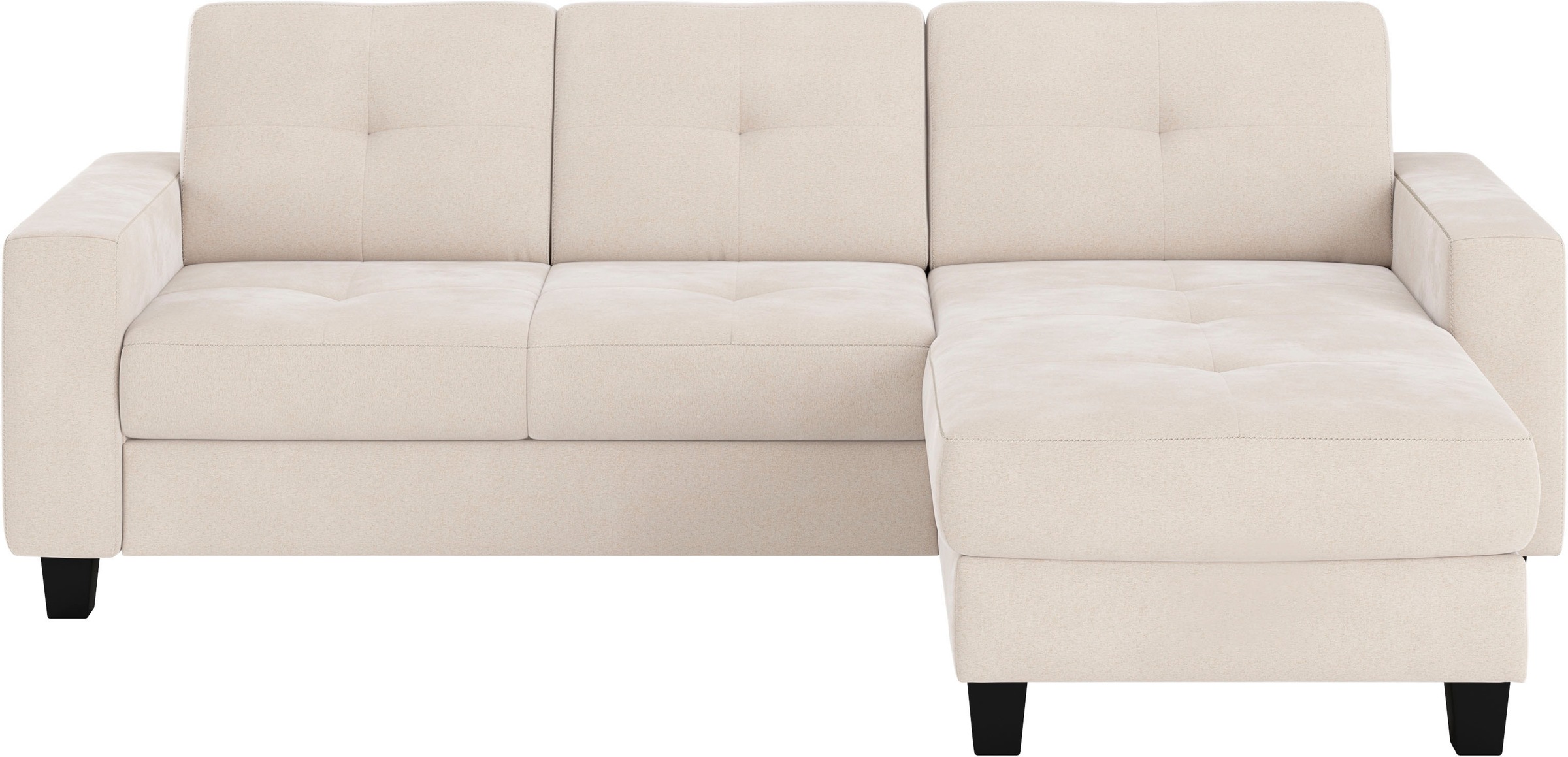 Places of Style Ecksofa »Varese L-Form«, wahlweise mit Bettfunktion und Bet günstig online kaufen
