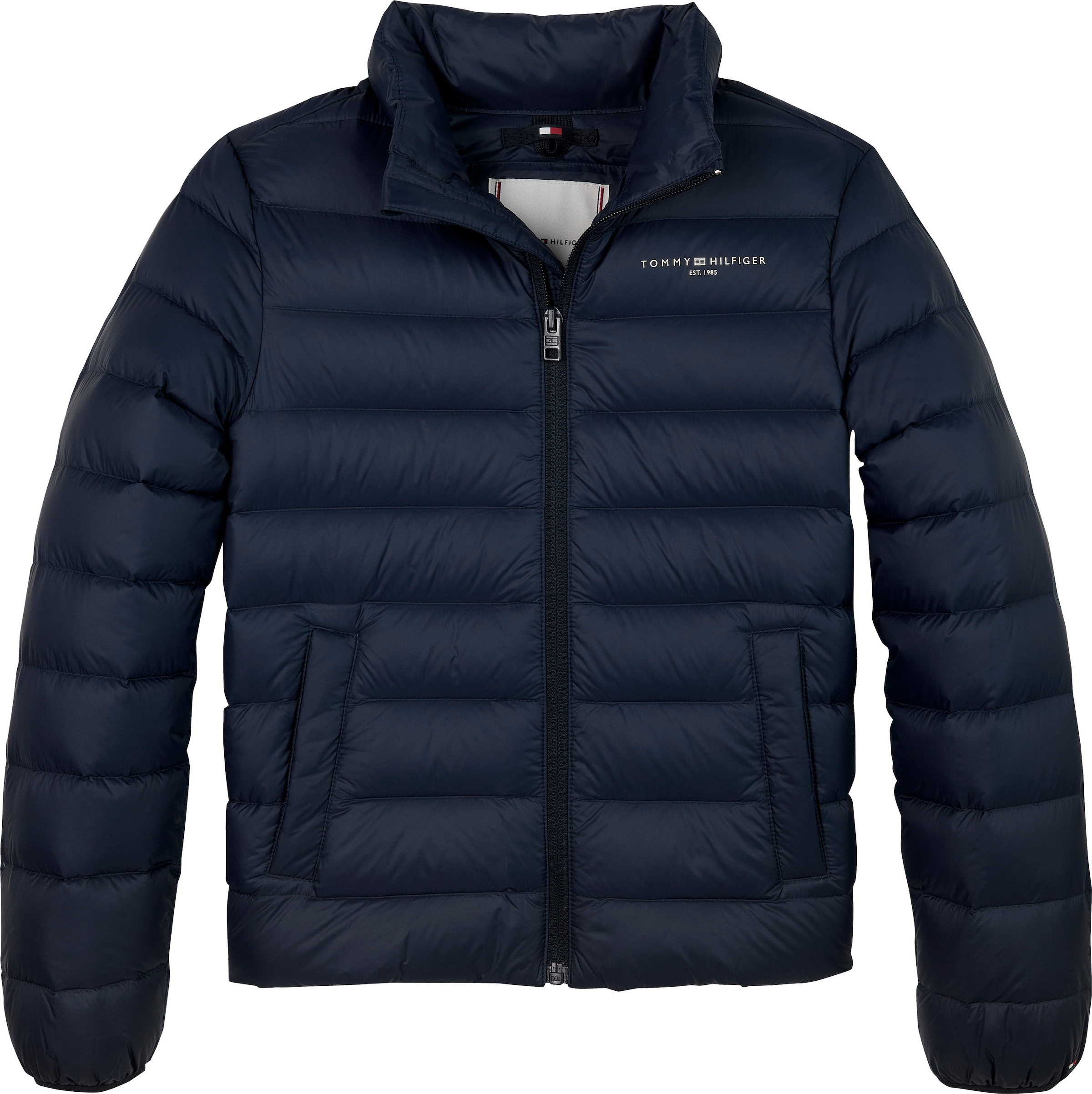 Tommy Hilfiger Steppjacke »ESSENTIAL LIGHT DOWN JACKET«, für Kinder bis 16 Jahre, Logodruck auf der Brust