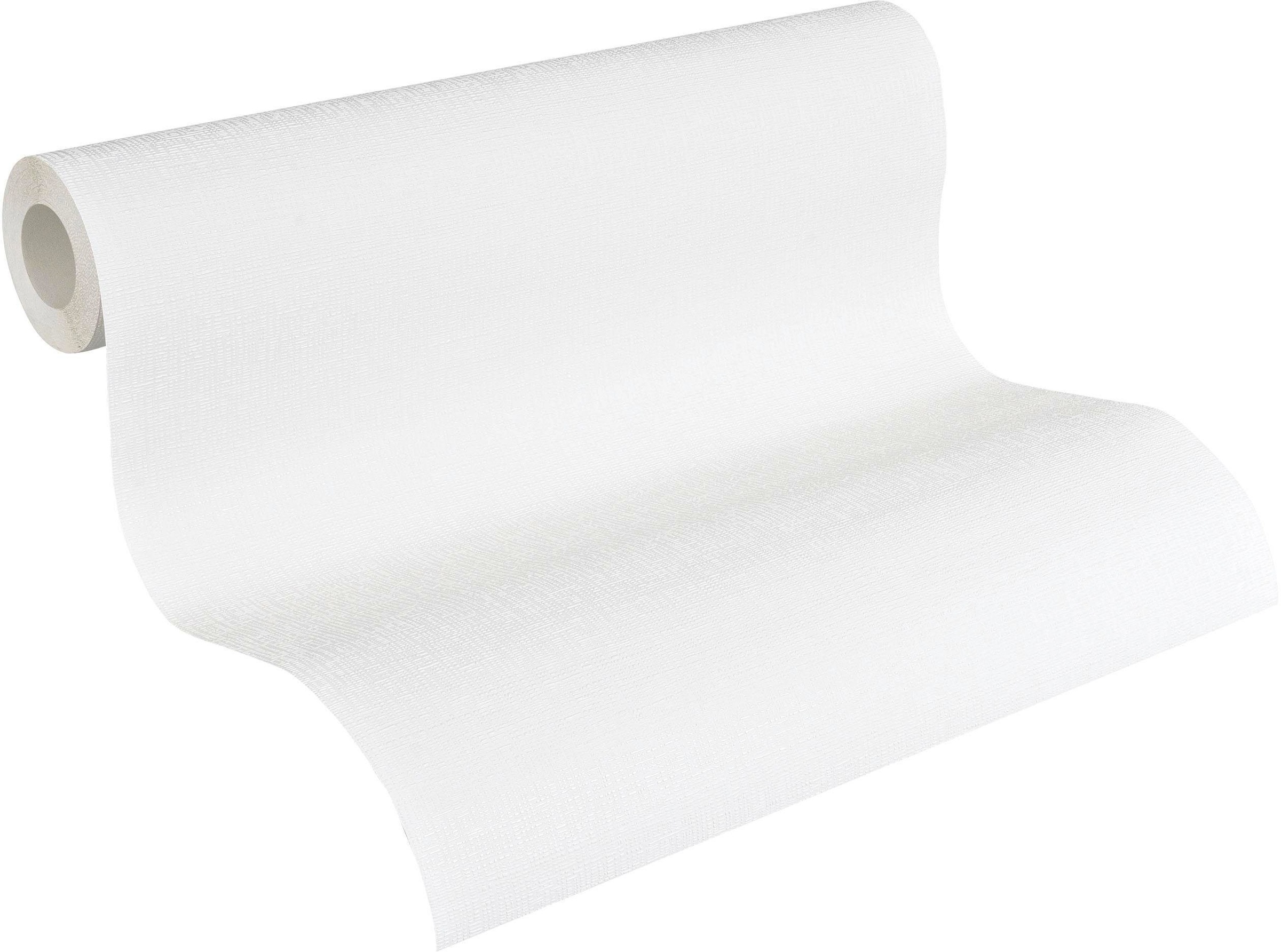 A.S. Création Vliestapete »Meistervlies« einfarbig | uni | unifarben leicht strukturiert Tapete einfarbig Überstreichbar Tapeten Wohnzimmer Schlafzimmer Design