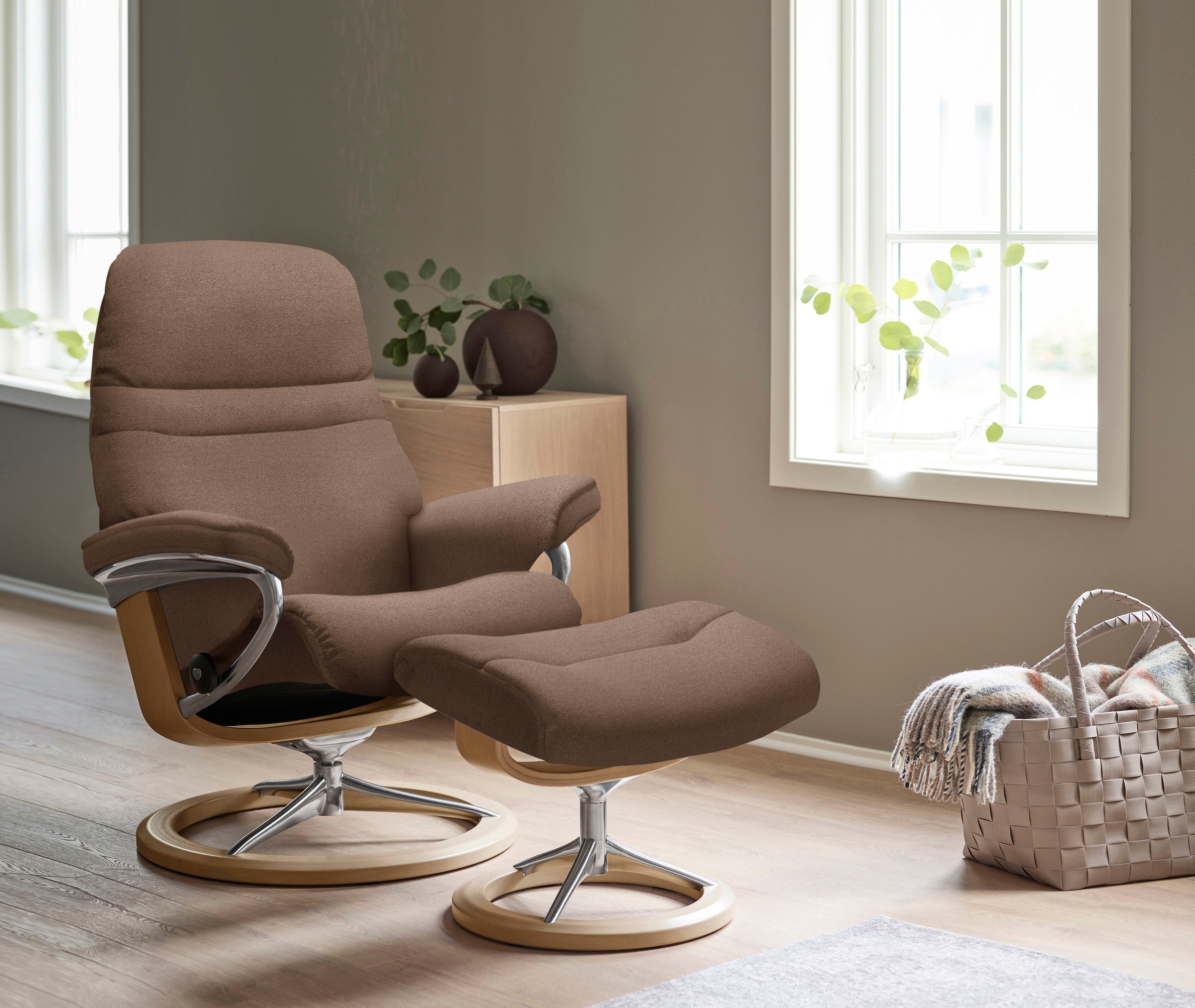 Stressless® Relaxsessel »Sunrise«, mit Signature Base, Größe L, Gestell Eic günstig online kaufen
