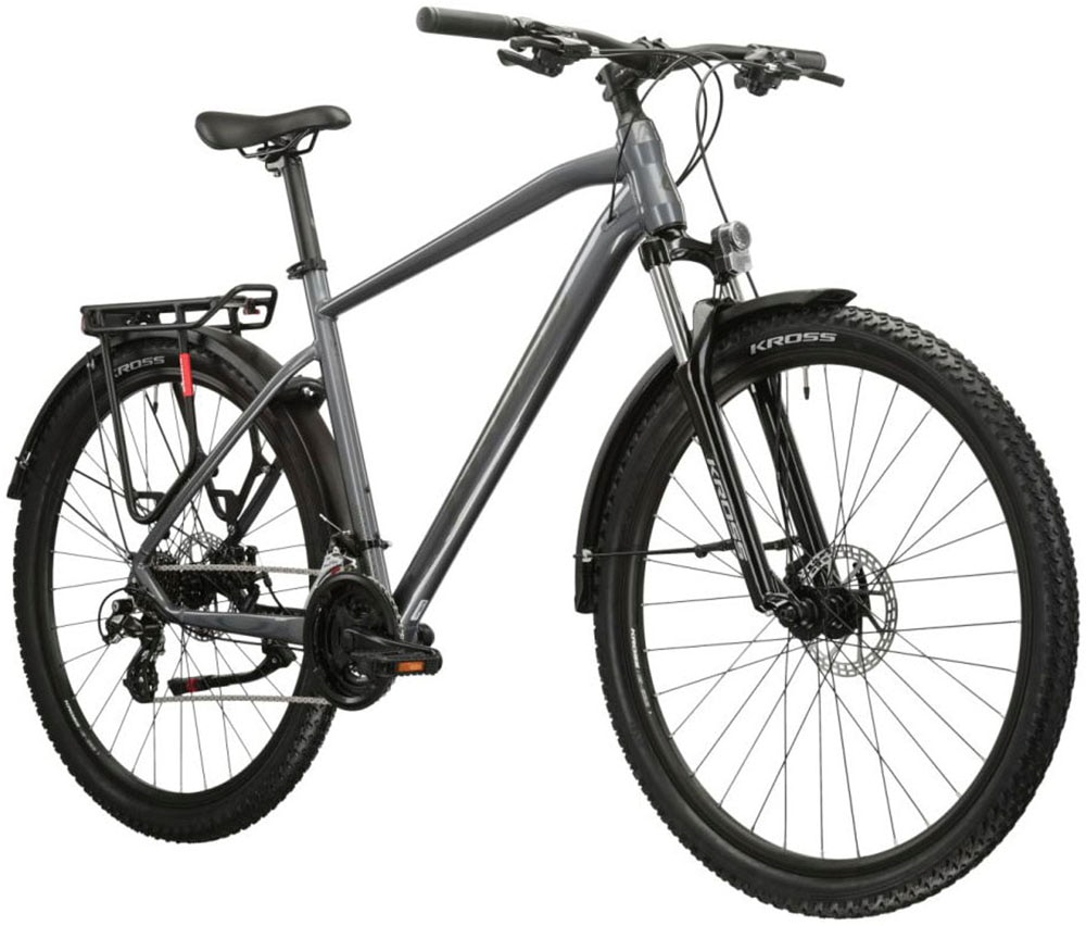 Kross Mountainbike »KROSS MTB Hardtail Hexagon 2.0 27,5" grau 21 Gänge«, 21 Gang, Shimano, ALTUS M310 Schaltwerk, Kettenschaltung