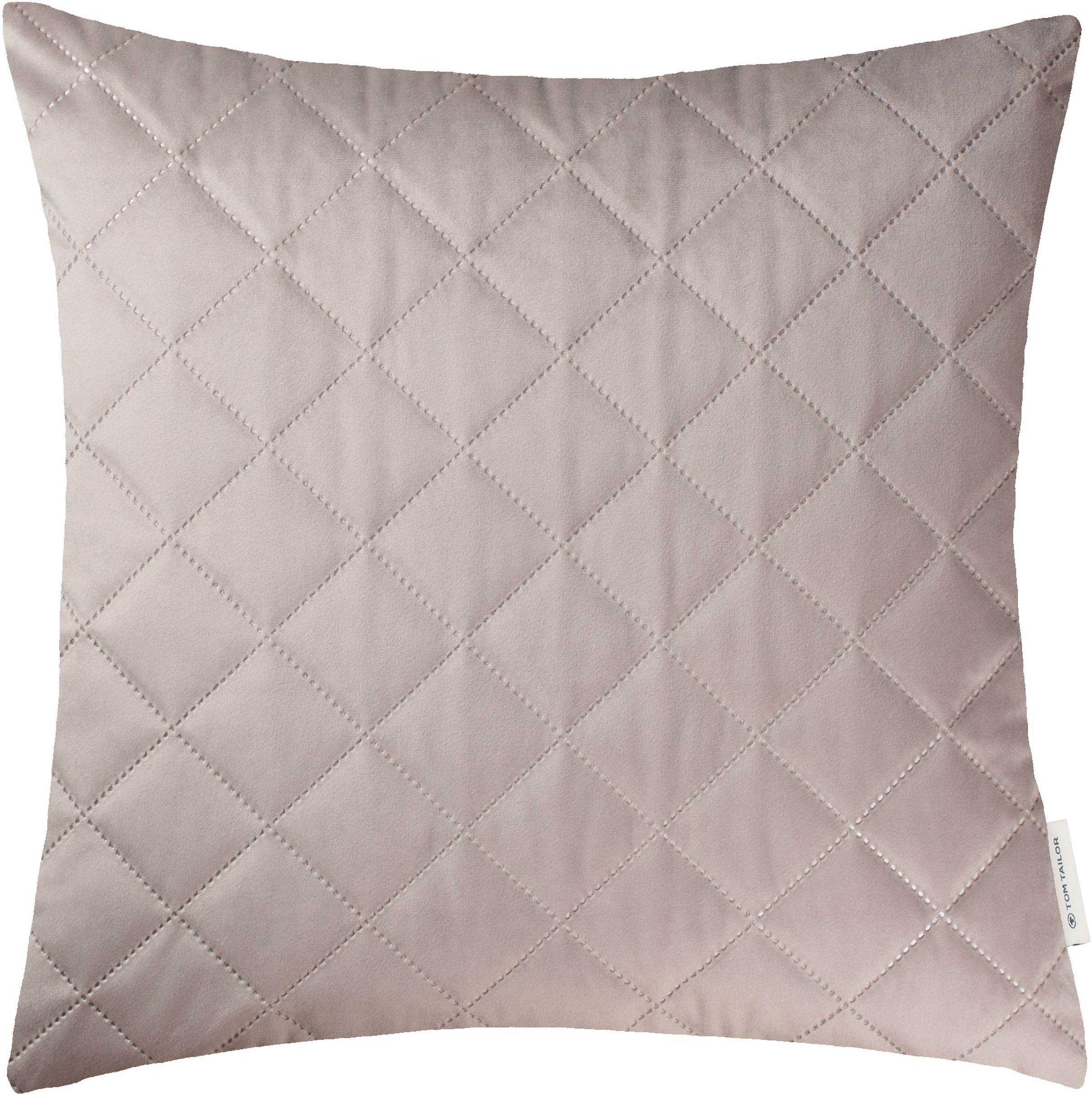 TOM TAILOR HOME Dekokissen »FrenchVelvet Quilt«, Kissenhülle ohne Füllung, günstig online kaufen