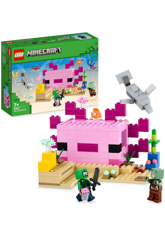 Konstruktionsspielsteine »Das Axolotl-Haus (21247), LEGO® Minecraft«, (242 St.), Made...