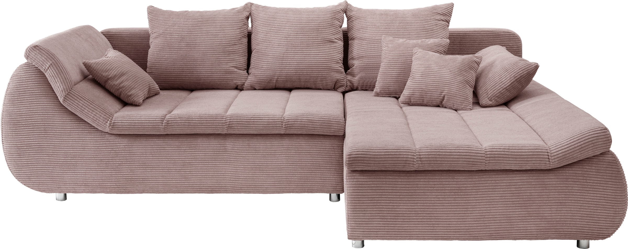 INOSIGN Ecksofa »Imola elegant und bequem, aktuelle Steppung im Sitz, L-For günstig online kaufen