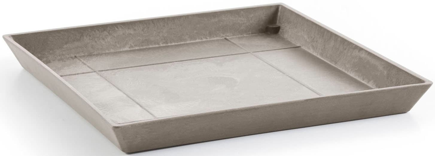 ECOPOTS Blumentopfuntersetzer »ROUND SAUCER Taupe« BxTxH: 43x43x3,5 cm
