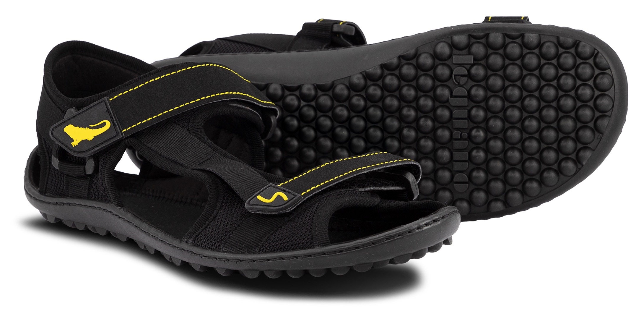 Leguano Barfußschuh  , Sommerschuh, Sandale, mit praktischen Klettverschlüssen