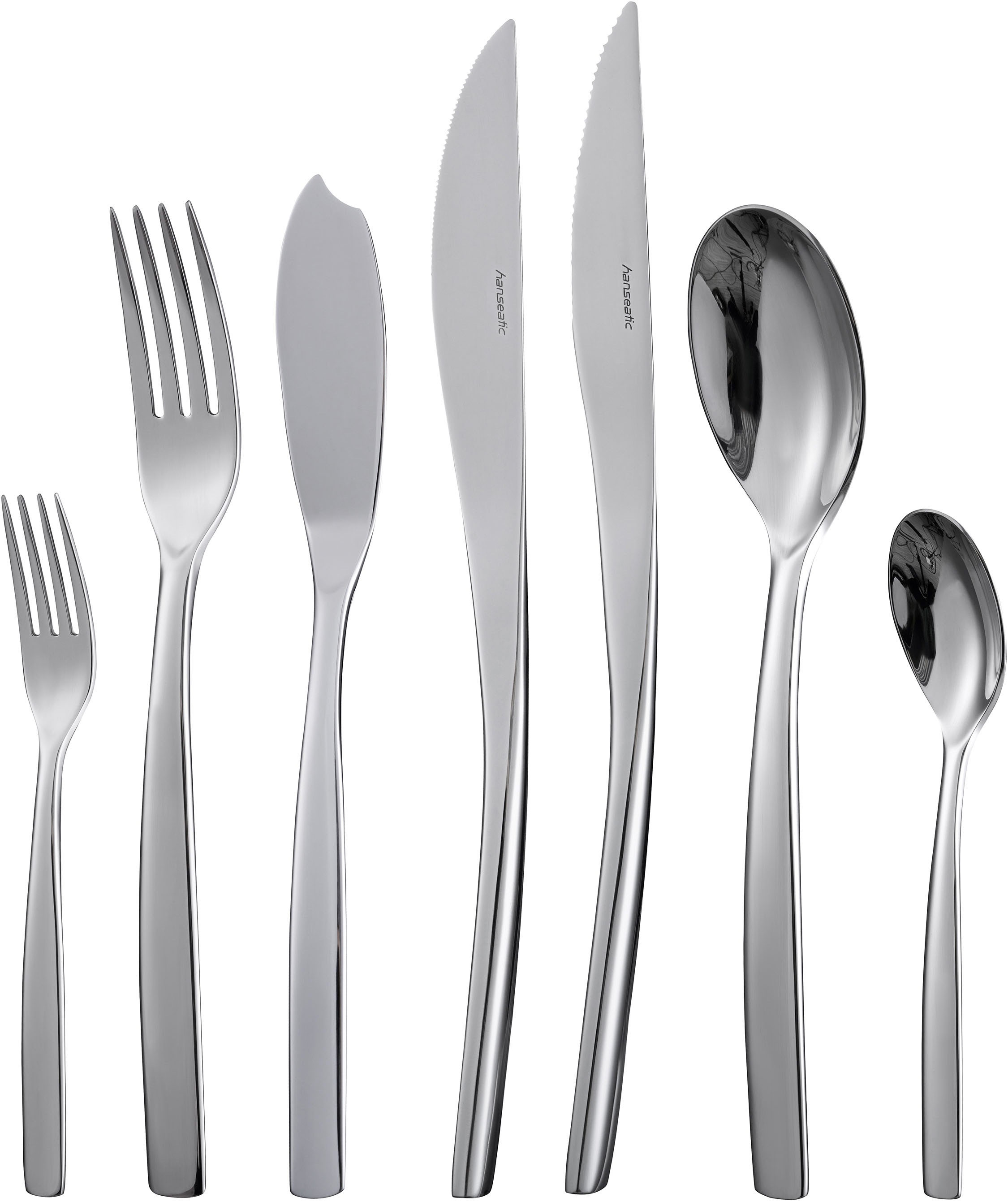 Hanseatic Besteck-Set »EXCLUSIVE«, (Set, 42 tlg.), stehendes Design von Ess günstig online kaufen