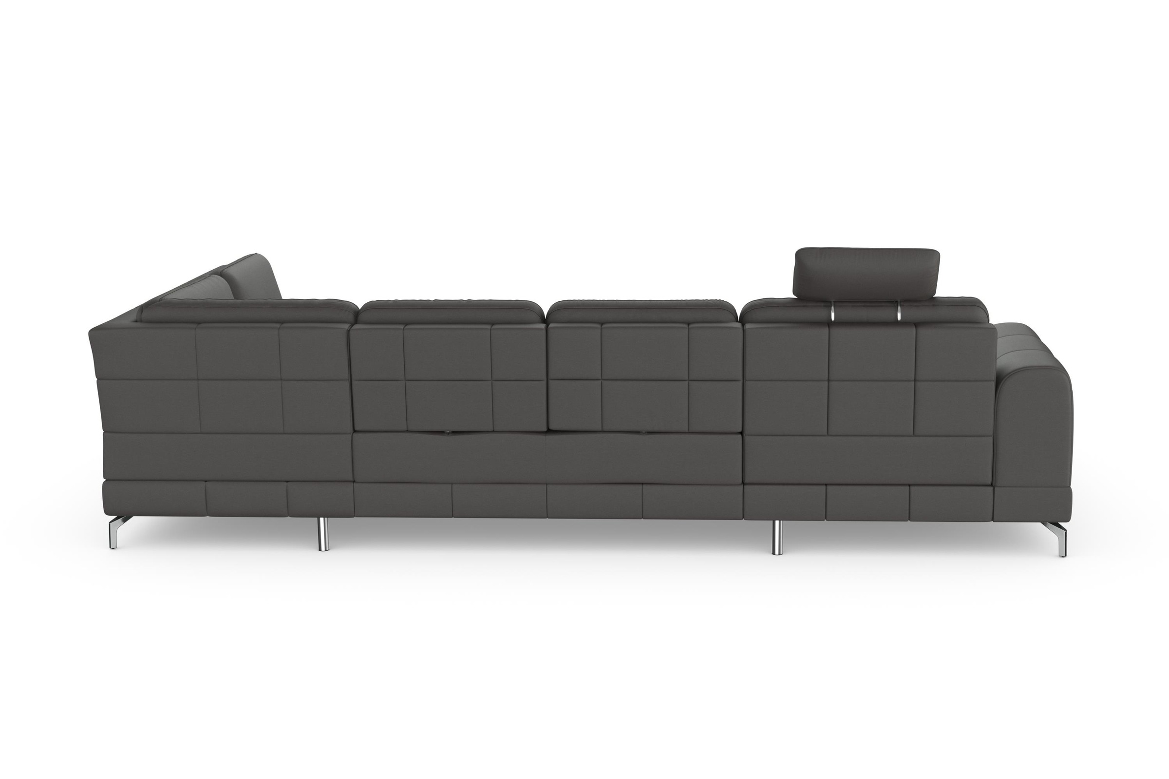 sit&more Wohnlandschaft »Bendigo U-Form«, inklusive Sitztiefenverstellung, Bodenfreiheit 12 cm, in 2 Fußfarben