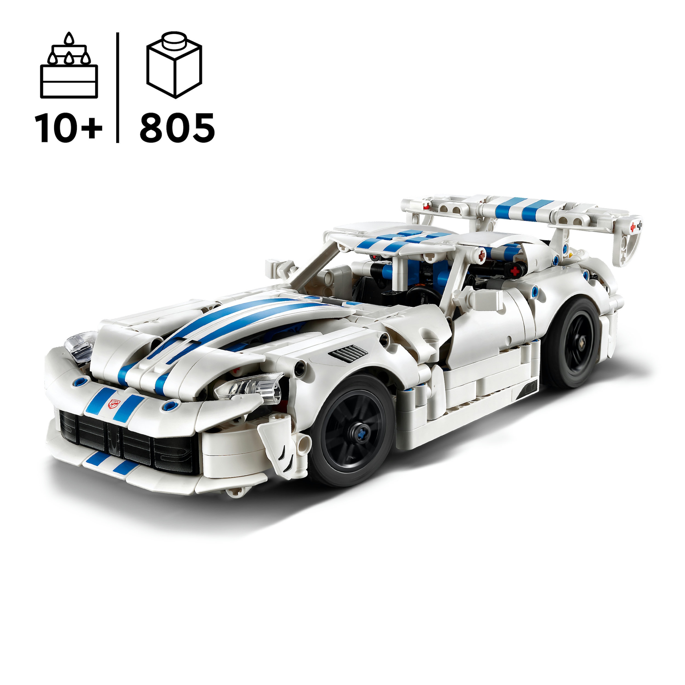 LEGO® Konstruktionsspielsteine »Dodge Viper GTS-R Sportwagen (42234), LEGO Technic« Made in Europe