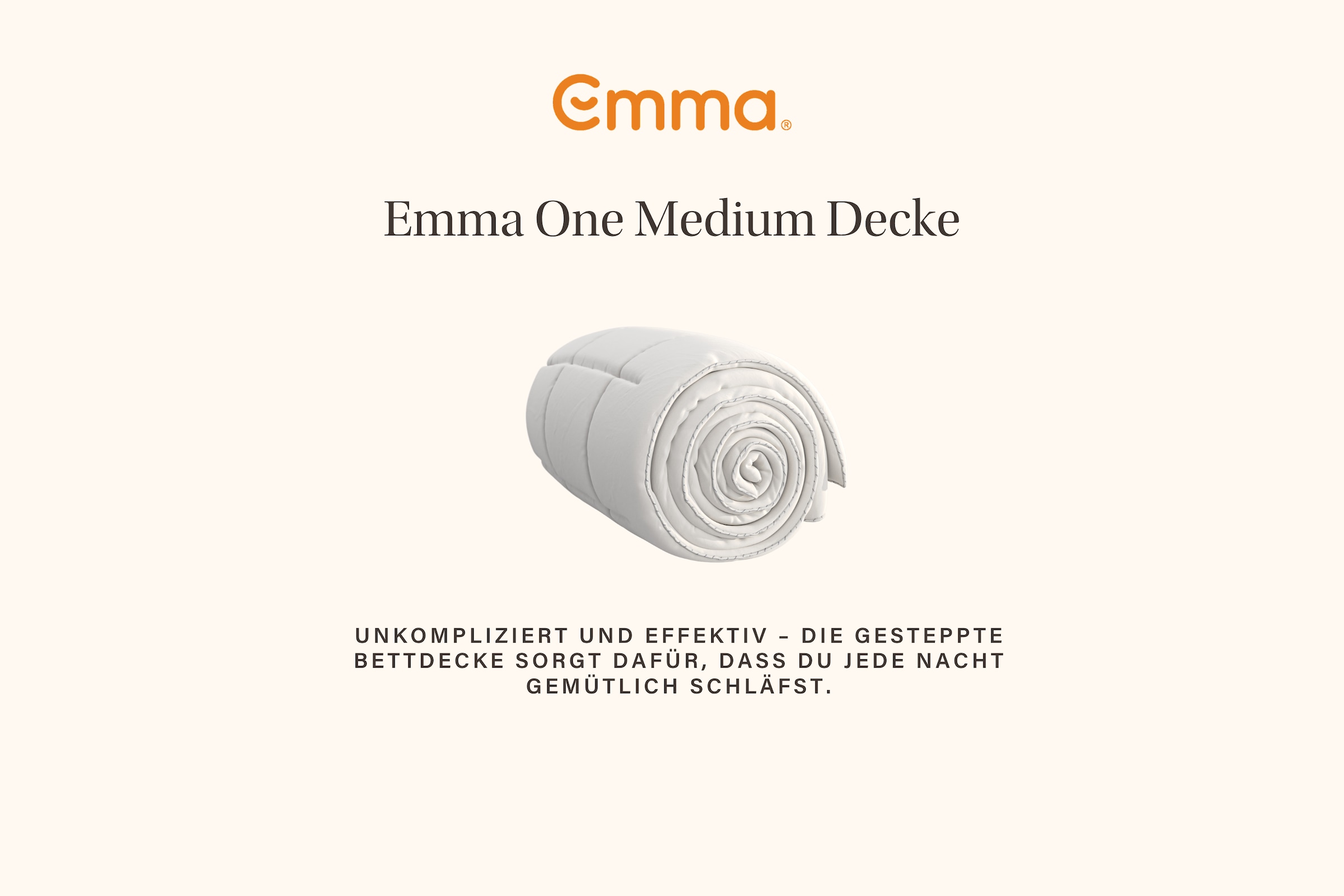 Emma Microfaserbettdecke »Emma One Medium Decke« warm 1 Stk. tlg. Gesteppte Decke für durchgehend gemütliche Nächte
