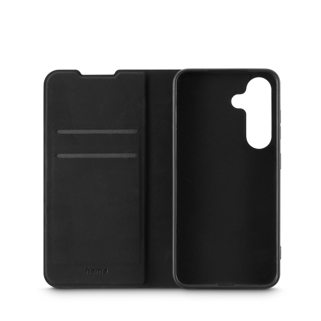 Hama Smartphone-Hülle »Handytasche "Eco Premium" für Samsung Galaxy S25, Schwarz«, aus mindestens 20% recycelten Materialien