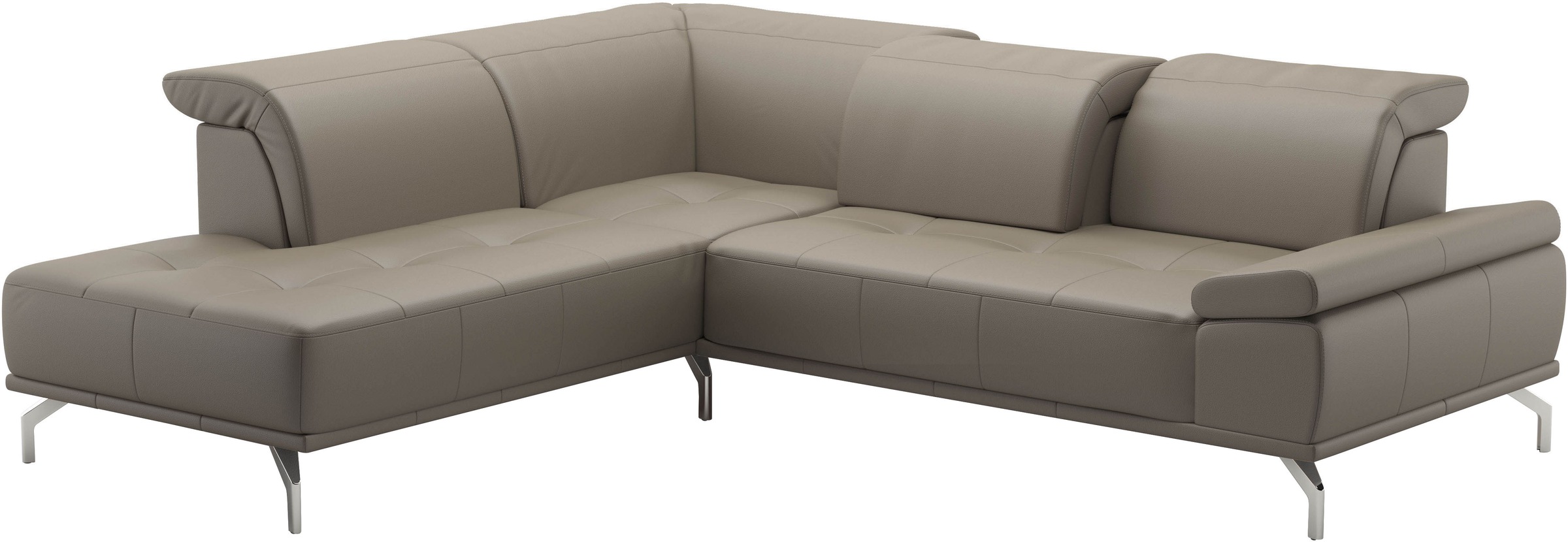 Places of Style Ecksofa »Caluna«, Inkl.Sitztiefenverstellung, wahlweise mit Kopf- und Armteilverstellung