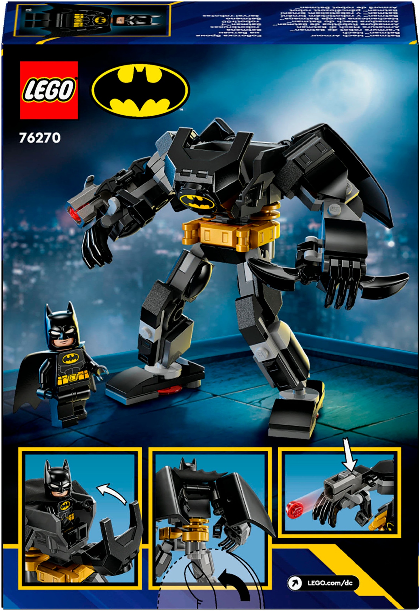 LEGO® Konstruktionsspielsteine »Batman™ Mech (76270), LEGO Super Heroes«, (140 St.), Made in Europe