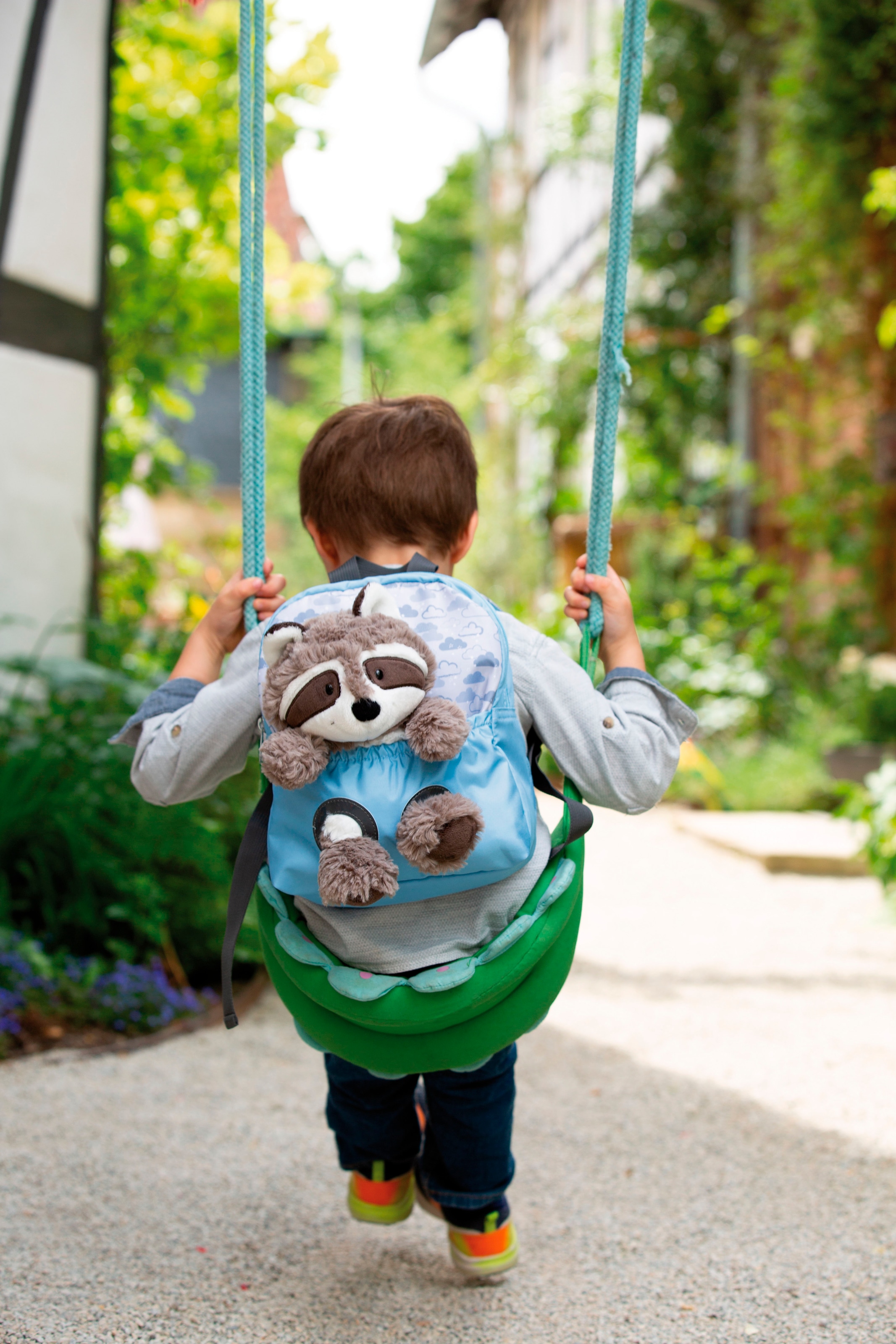 Nici Kinderrucksack »Travel Friends, Rucksack mit Plüsch Waschbär, 25 cm«