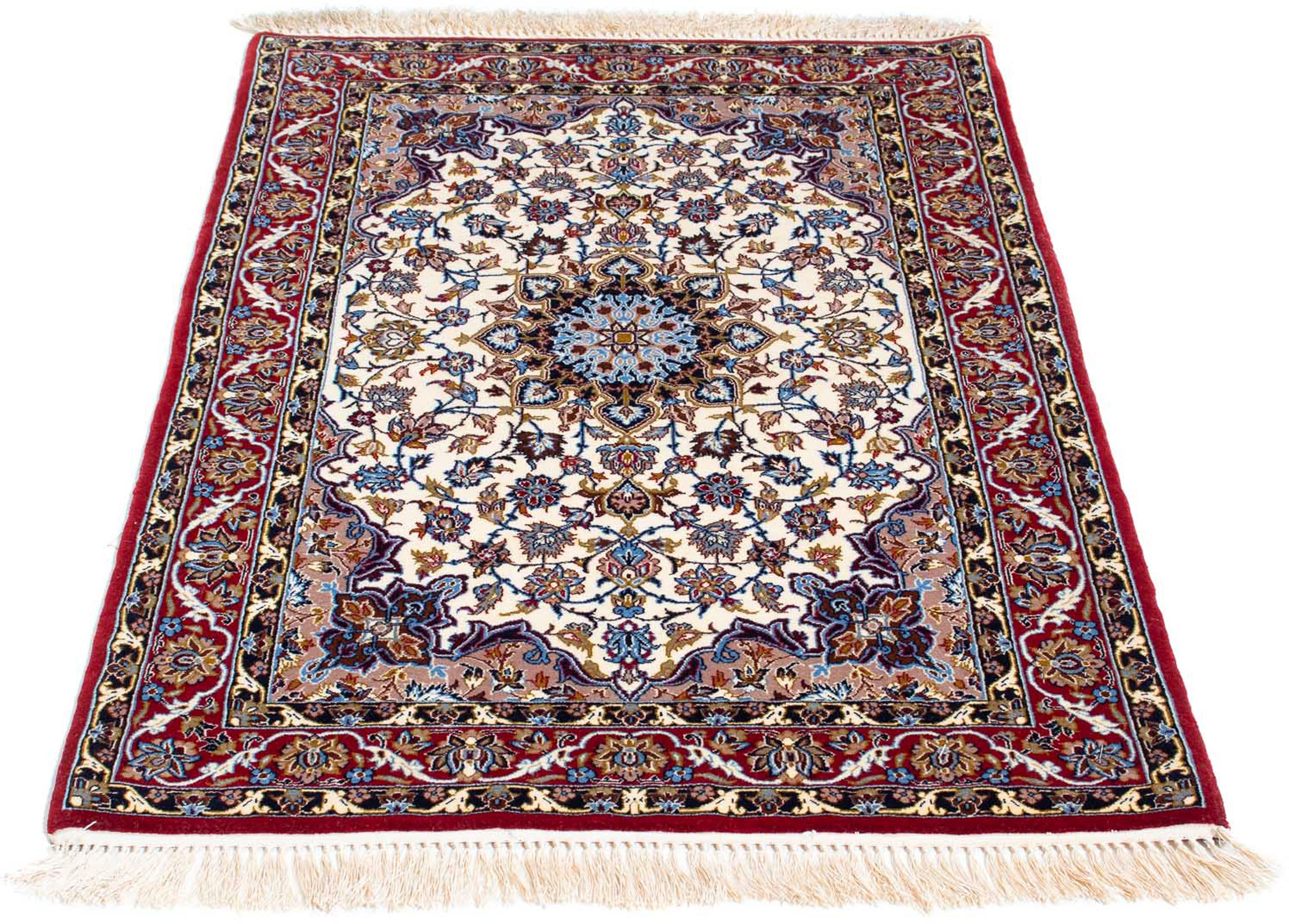 morgenland Orientteppich »Perser - Isfahan - Premium - 118 x 83 cm - beige« günstig online kaufen