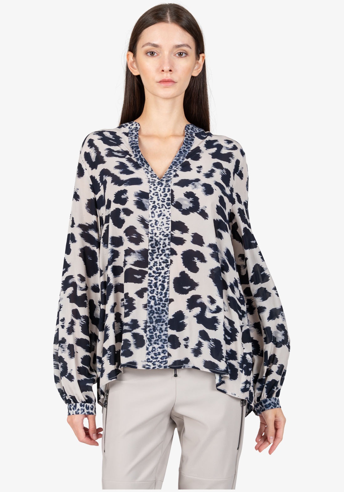 Sportalm Kitzbühel Schlupfbluse, mit Animalprint