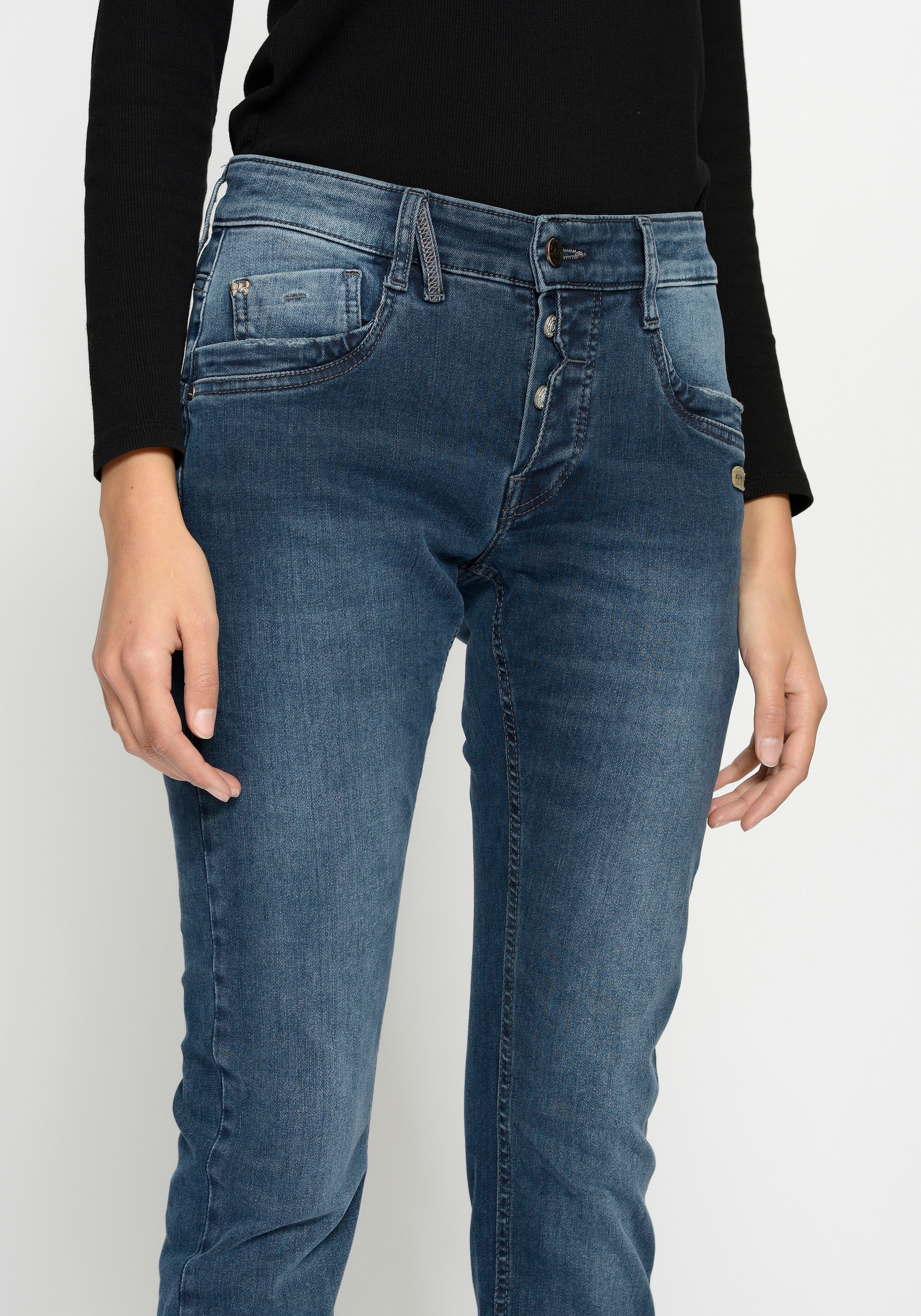 GANG 5-Pocket-Jeans »Gerda«, kaufen günstig offener Knopfleiste halb mit