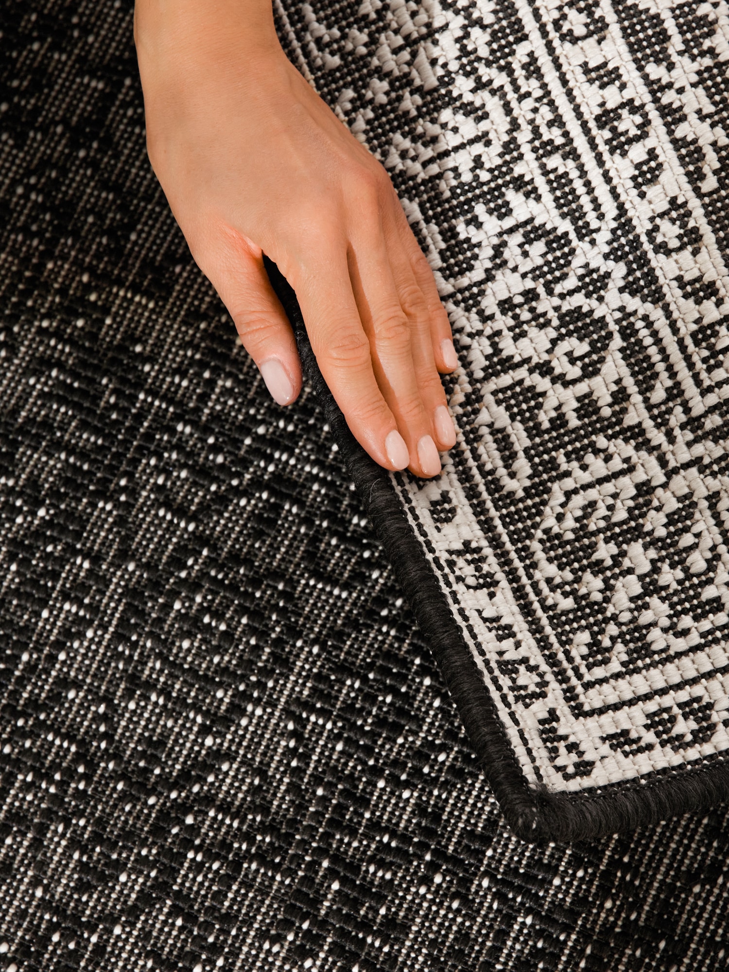 NORTHRUGS Outdoorteppich »Kona Wendeteppich«, rechteckig, 5 mm Höhe, In und Outdoor, Flachgewebe, wetterfest, pflegeleicht, robust