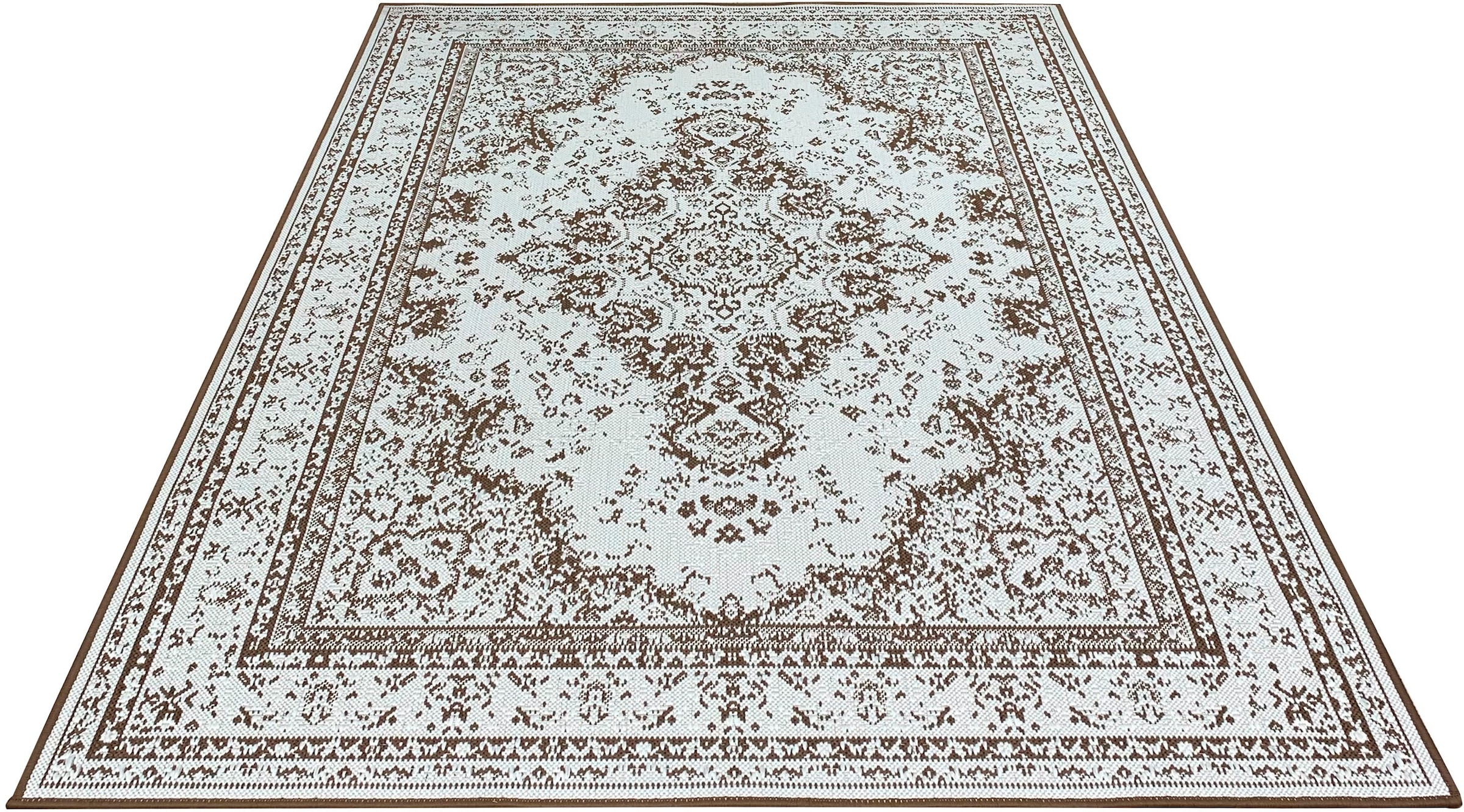 Home affaire Teppich »Oriental Outdoor«, rechteckig, 5 mm Höhe, In- und Outdoor geeignet, Sisal-Optik, Wendeteppich, Orient-Design