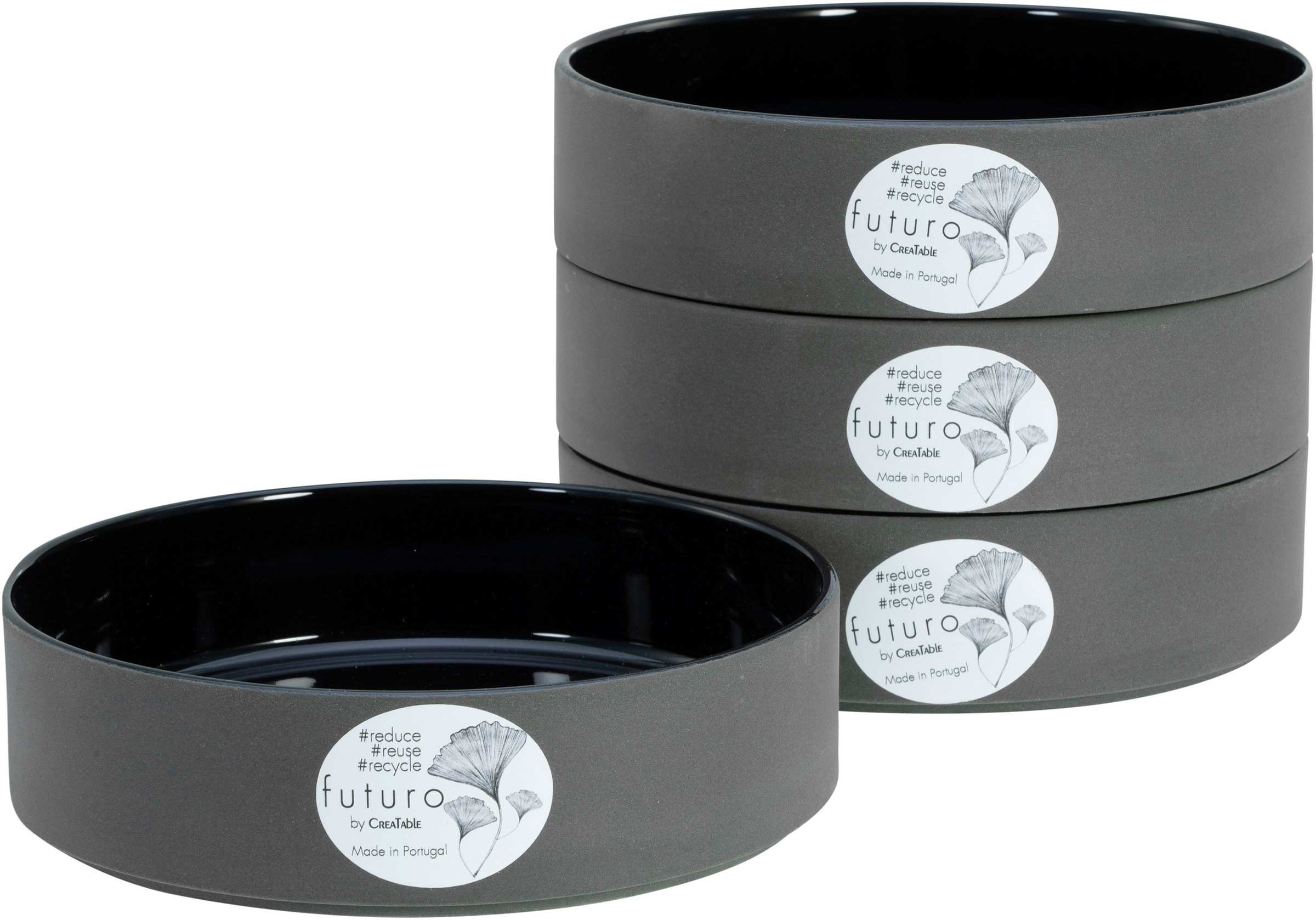 CreaTable Schale »Futuro«, 4 tlg., aus Steinzeug, Pastabowl, Salatschale, S günstig online kaufen