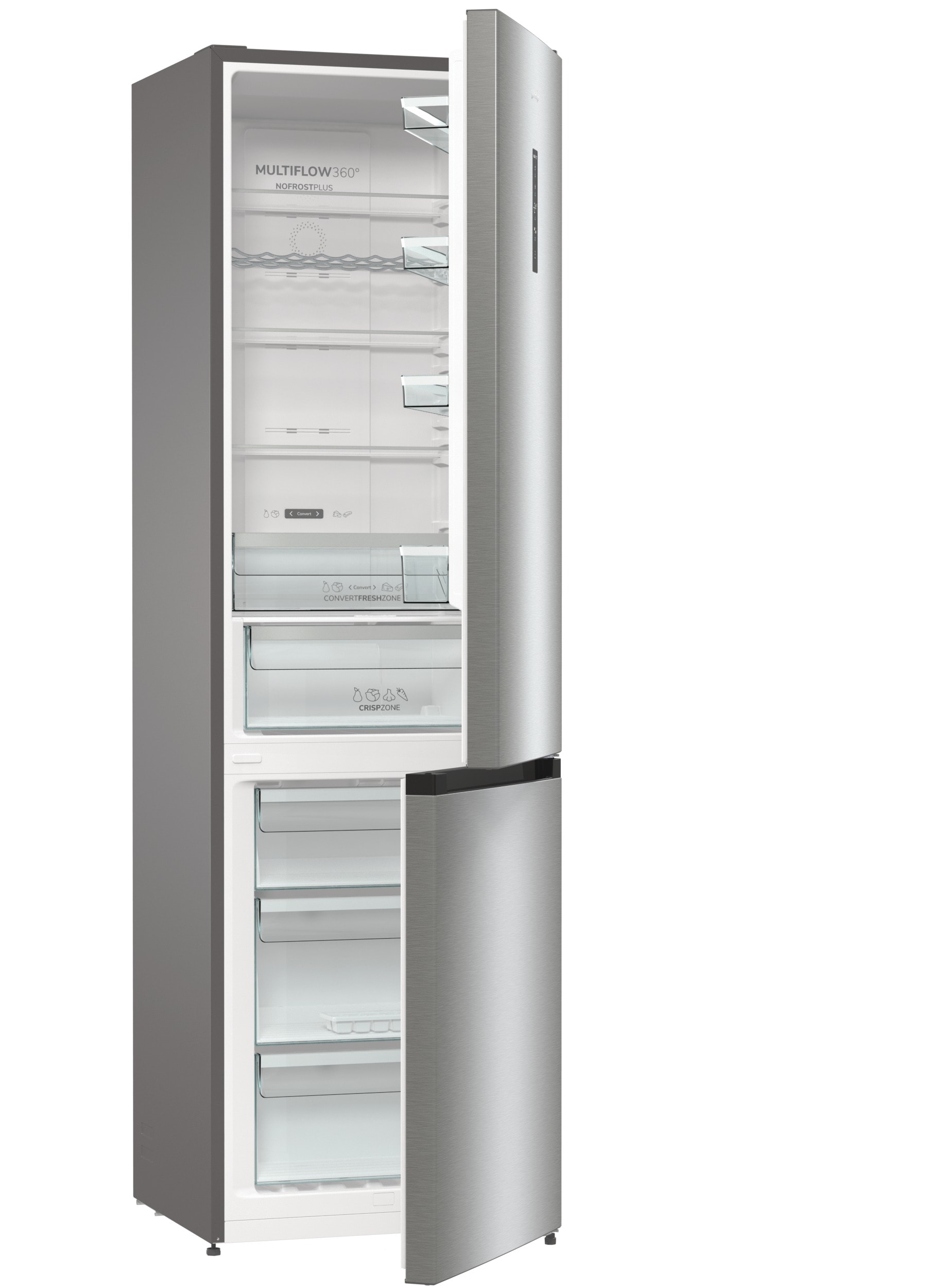 GORENJE Kühl-/Gefrierkombination »NRK620B61X4OT«, kein Abtauen Dank NoFrostPlus, CrispZone mit Feuchteregulierung
