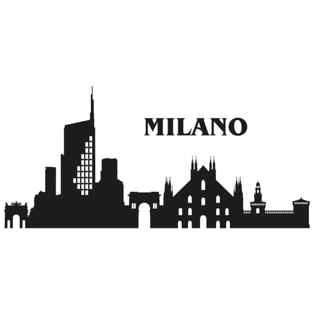 Wall-Art Wandtattoo »XXL Stadt Skyline Milano 120cm«, (1 St.)