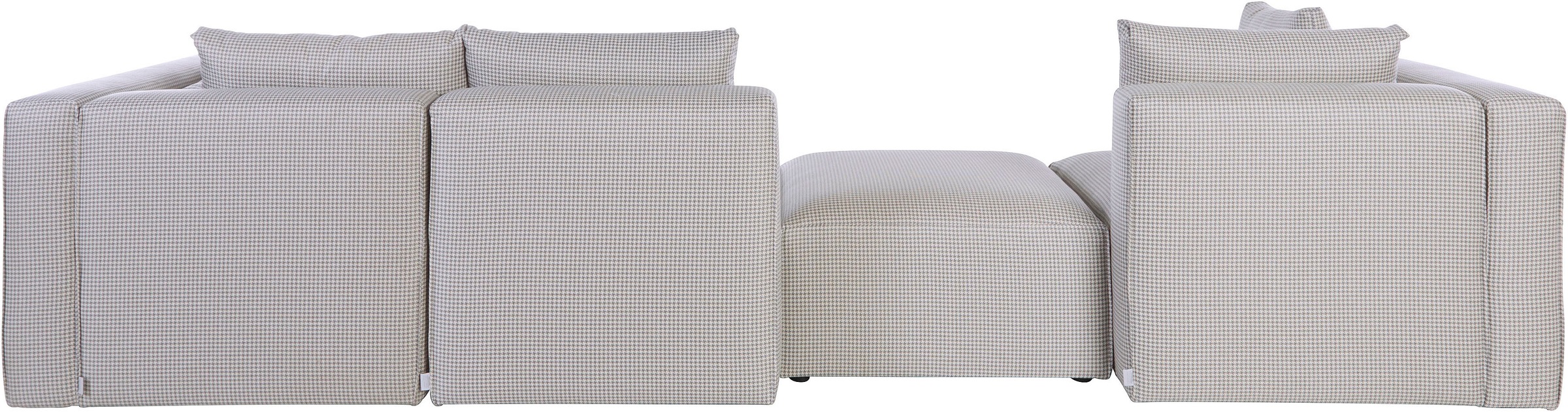 Home affaire Wohnlandschaft »Comfine U-Form«, zusammengesetzt aus Modulen, in 3 Stoffen und vielen Farben