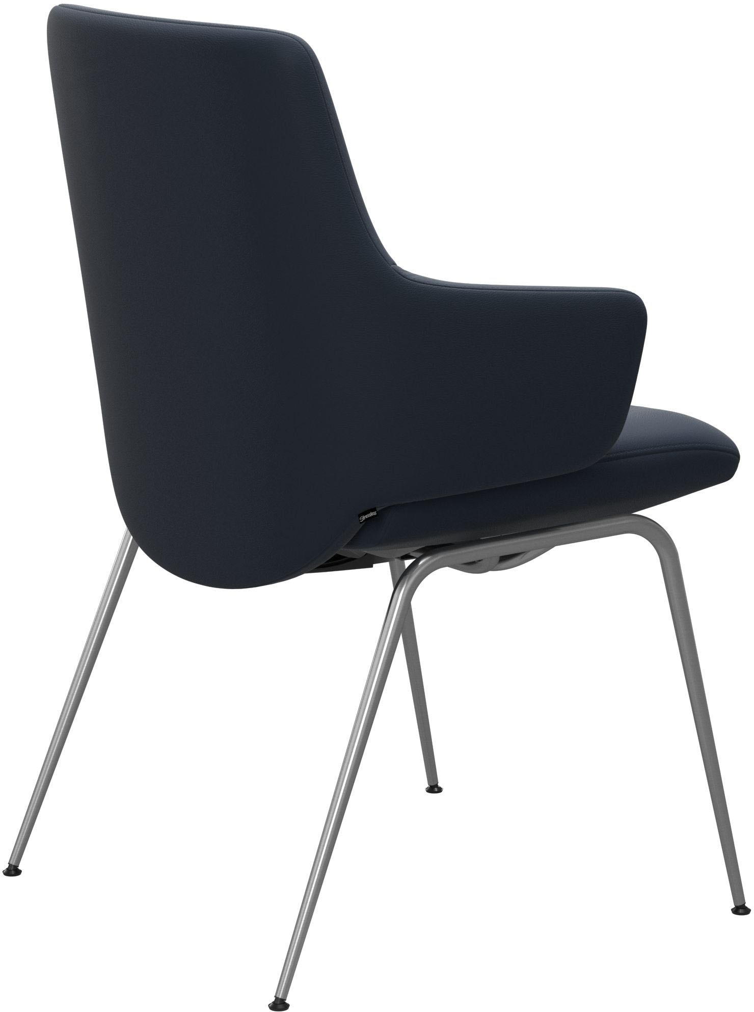 Stressless® Polsterstuhl »Laurel«, Leder PALOMA, Low Back mit Armlehne, Größe L, mit Beinen aus Stahl in Chrom glänzend