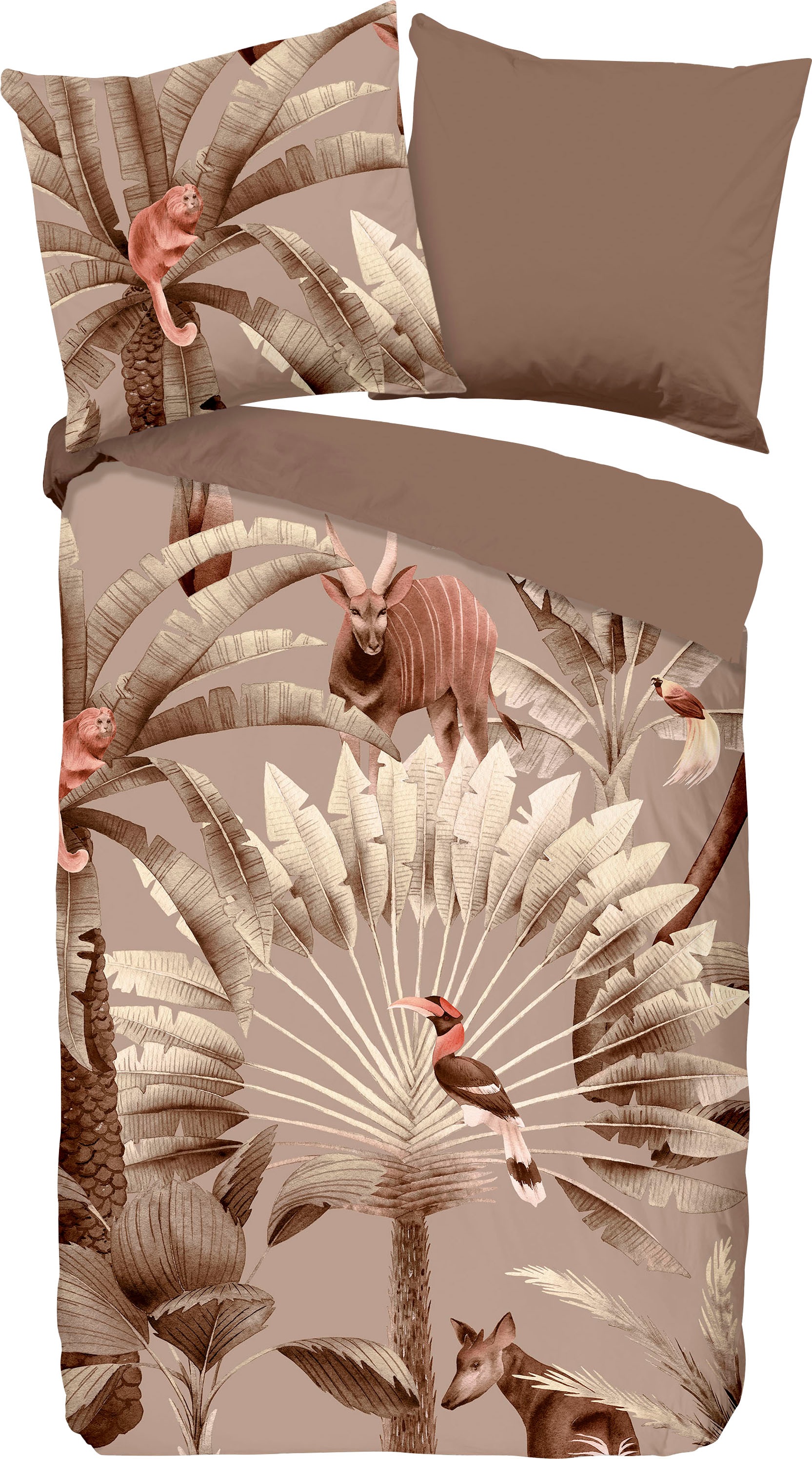 good morning Wendebettwäsche »Fuji« 2 Stk. tlg. 100% Baumwolle, Renforcé, 1 günstig online kaufen