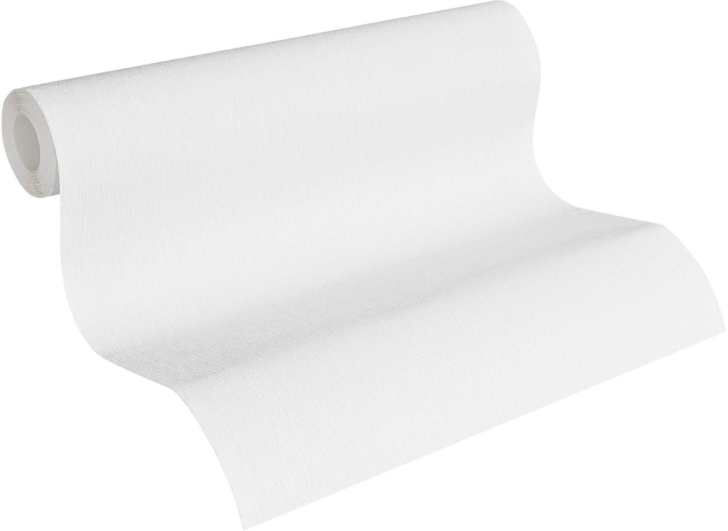 living walls Vliestapete »Paloma« floral | uni strukturiert Struktur Tapete Modern