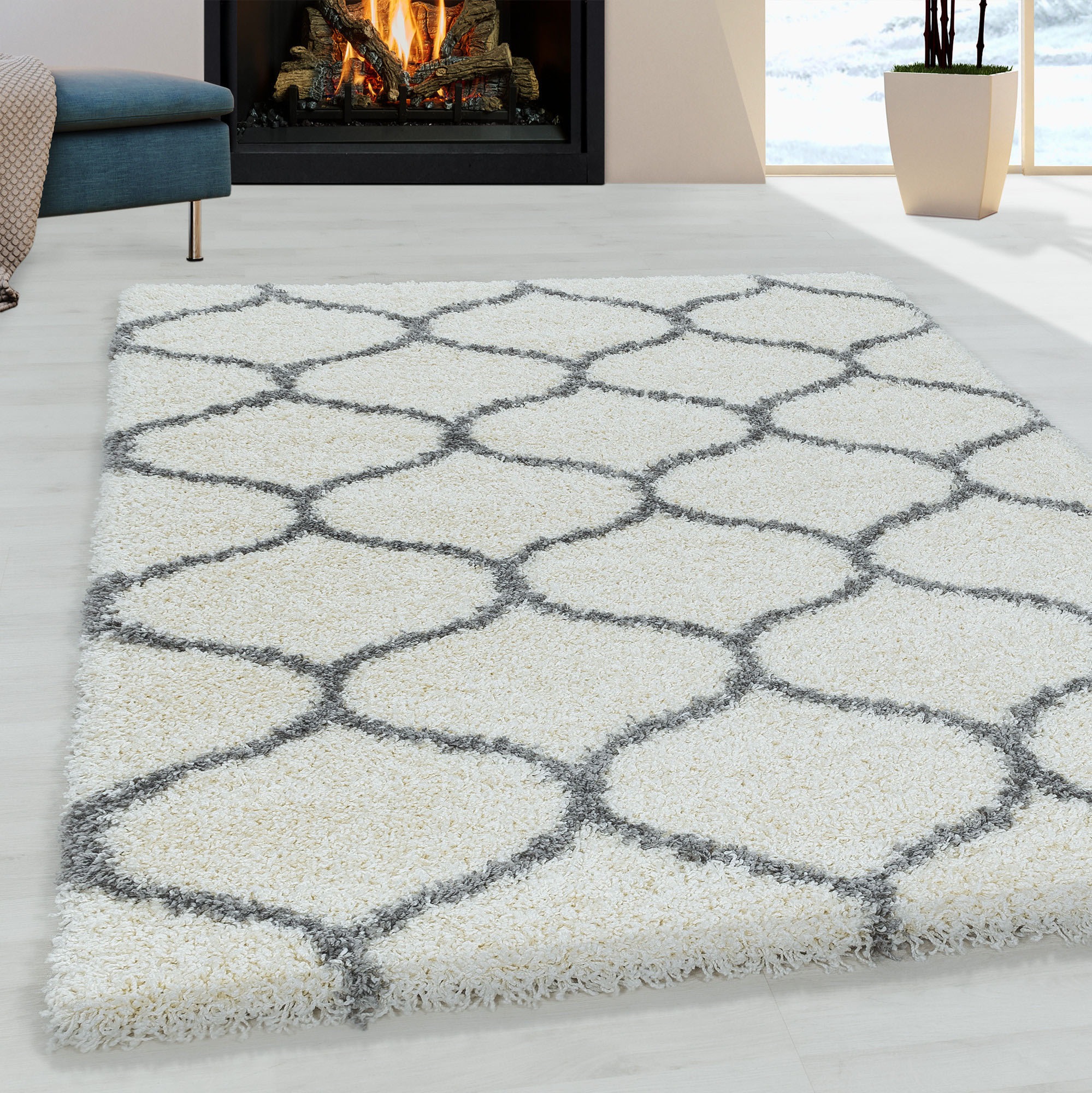 Ayyildiz Teppiche Hochflor-Teppich »SALSA 3201«, rechteckig, 50 mm Höhe, au günstig online kaufen