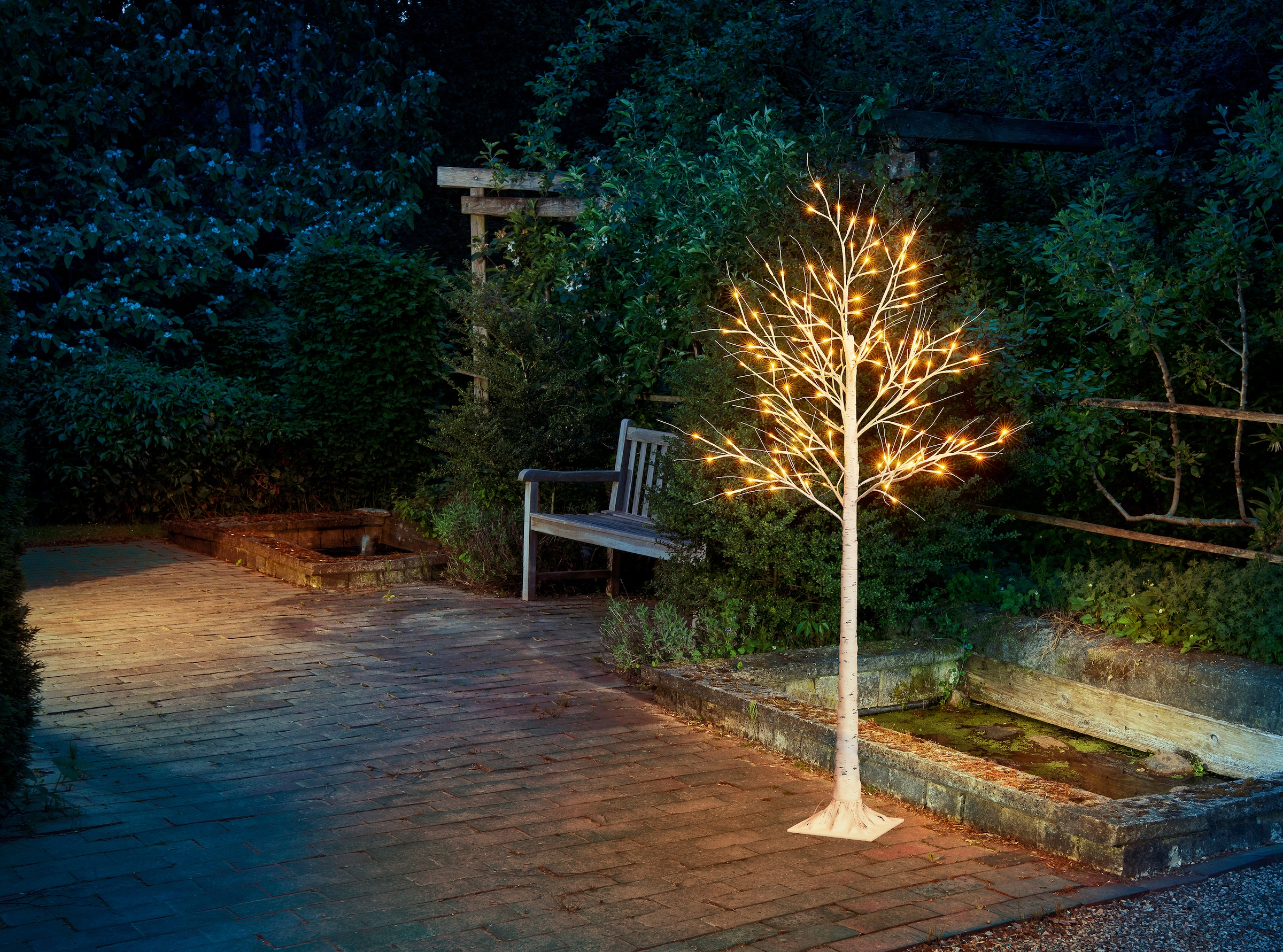 BONETTI LED Baum »Weihnachtsdeko«, in flammig-flammig, online cm 120 Höhe Beleuchteter Deko-Baum 120 Birkenoptik, bestellen ca