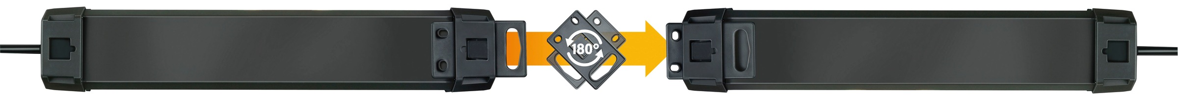 Brennenstuhl Steckdosenleiste »Premium-Line Comfort Switch Plus«, 6-fach, (Kabellänge 3 m), 2x permanent, 4x schaltbar, mit Hand-Fußschalter