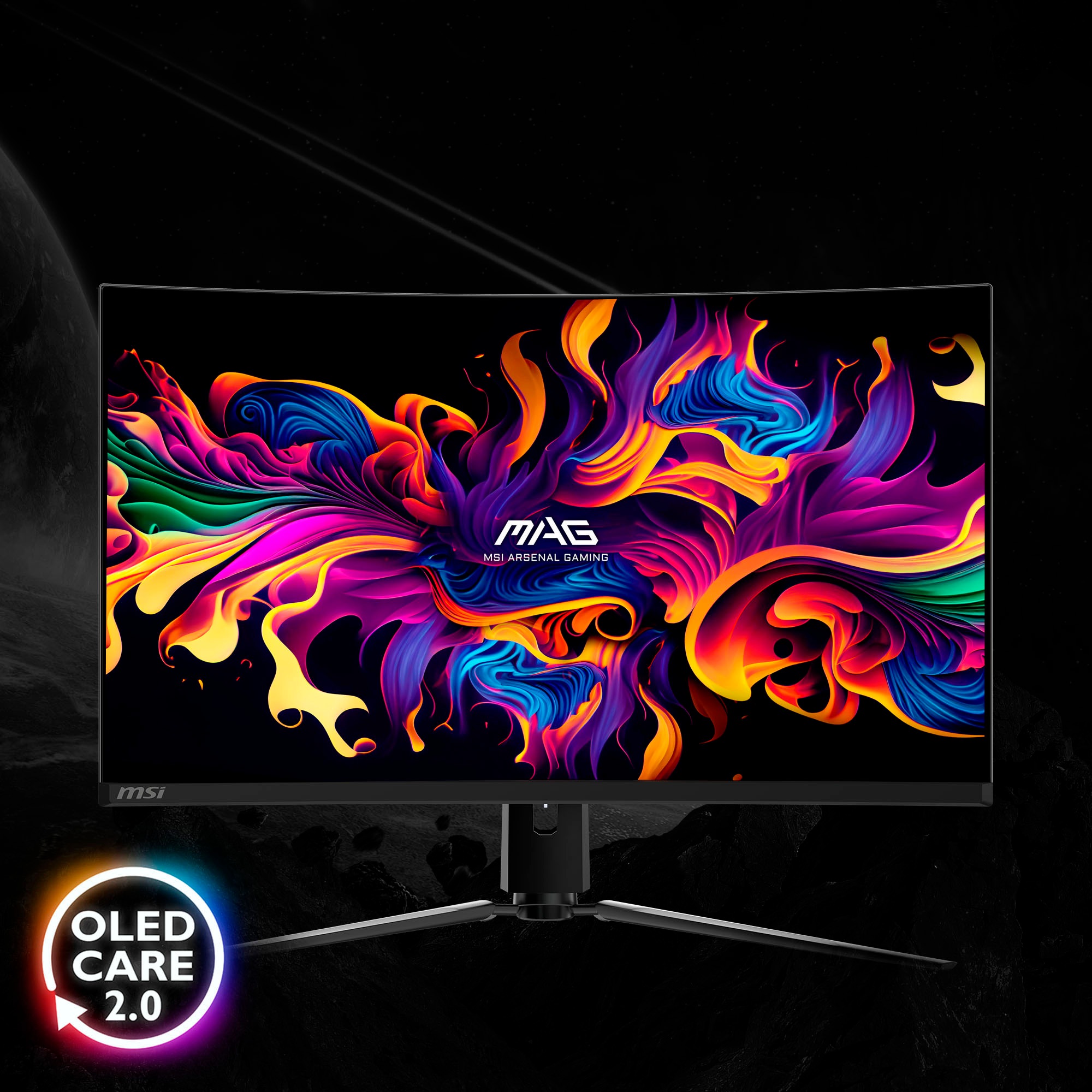 MSI Curved-Gaming-Monitor »MPG 321CURX QD-OLED«, 80 cm/32 Zoll, 3840 x 2160 px, 4K Ultra HD, 0,03 ms Reaktionszeit, 240 Hz