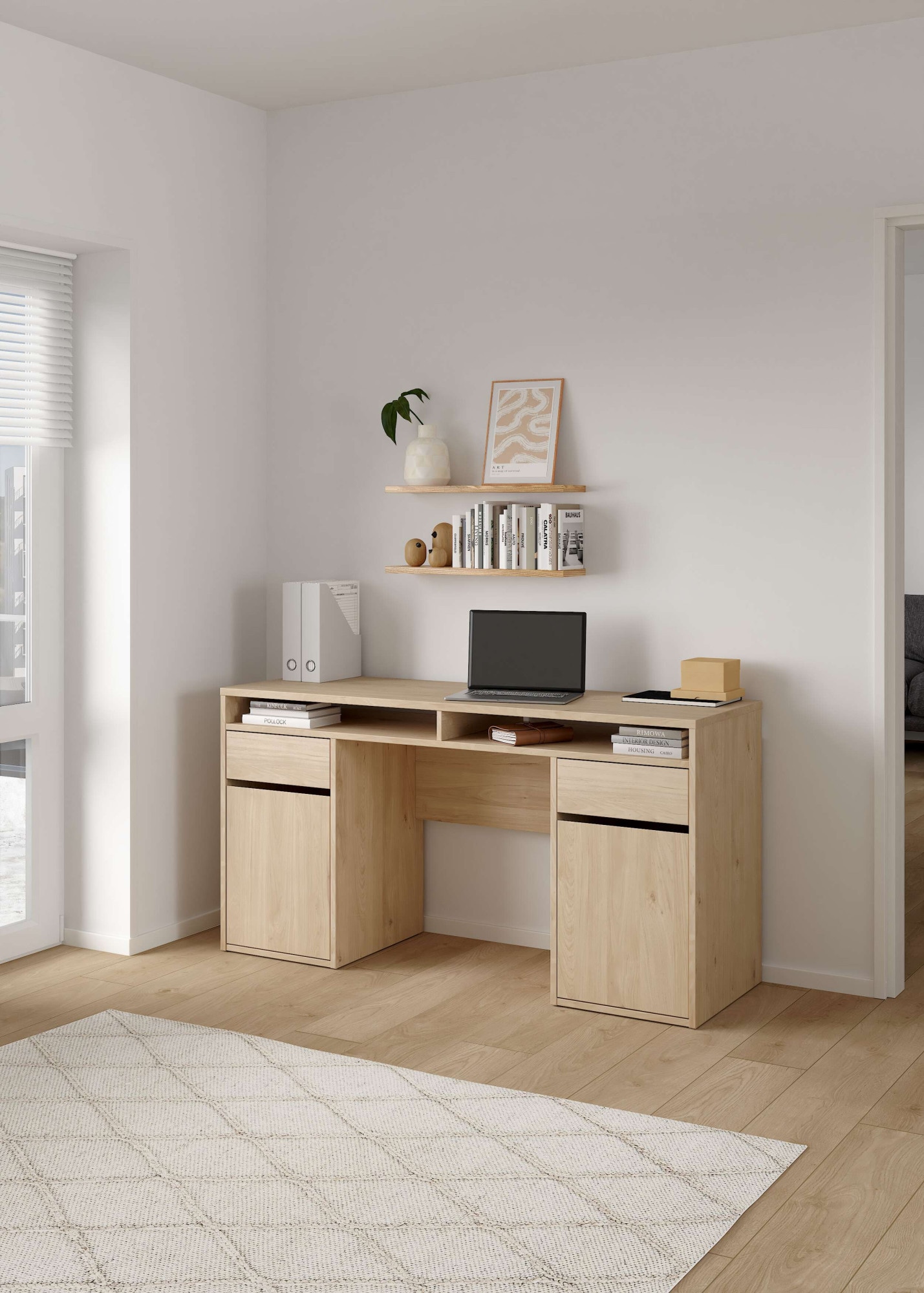 Home affaire Schreibtisch »Function Plus« Kompaktes, platzsparendes Format und funktionales, modernes Design