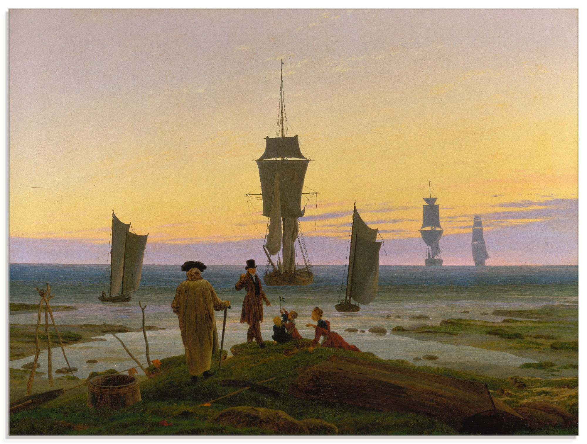 Artland Glasbild »Die Lebensstufen. Um 1834«, Boote & Schiffe, (1 St.), in günstig online kaufen