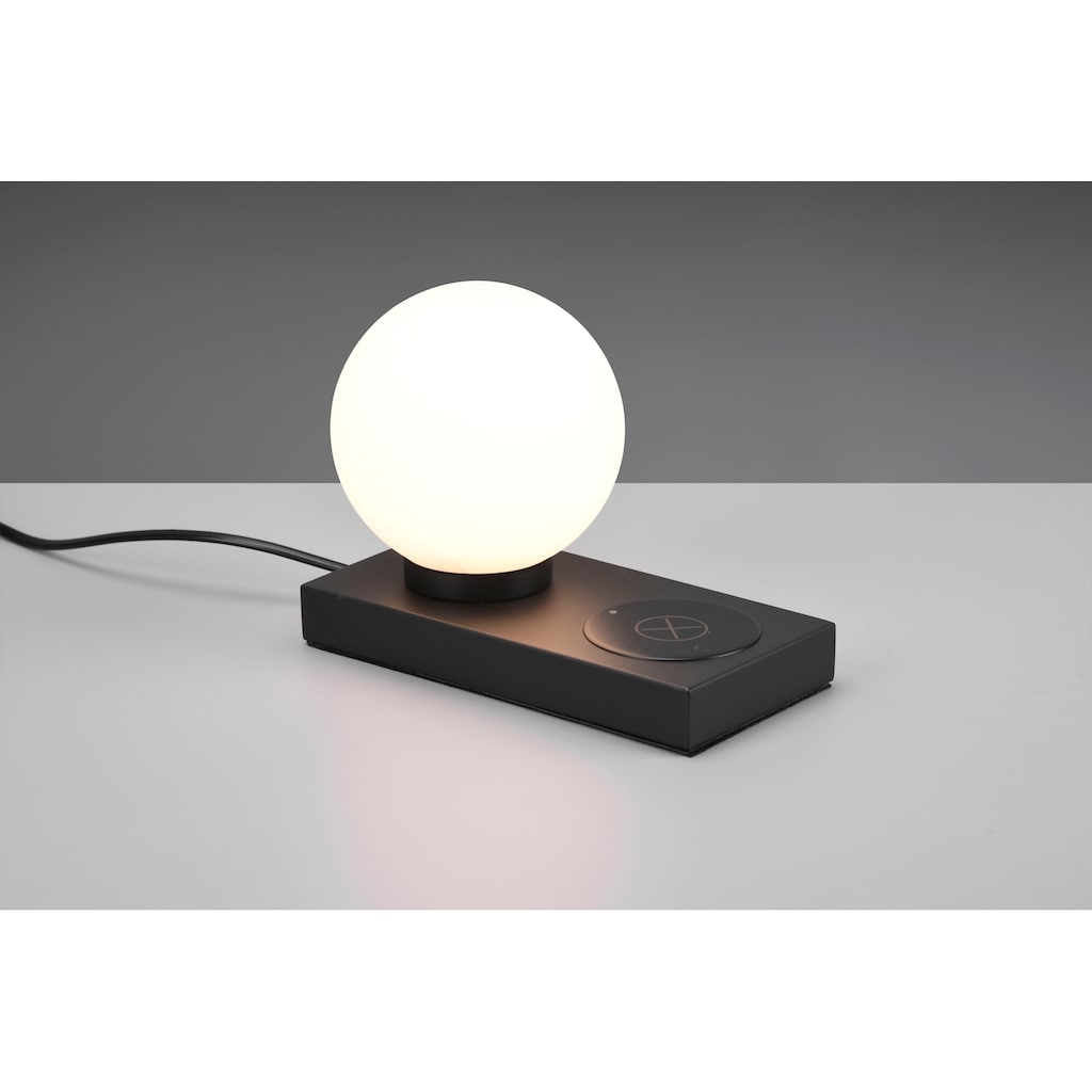TRIO Leuchten Schreibtischlampe »Chloe«, 1 flammig-flammig, Touch-Tischleuchte mit induktiver Ladestation, exkl 1xE14 max 40W