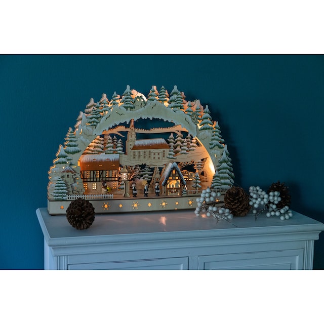 Myflair Möbel & Accessoires LED Schwibbogen »Weihnachtsdeko«, aus Holz, mit  LED Beleuchtung, Höhe ca. 39 cm online bestellen